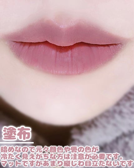 スーパーマットリップ&チークマッド/INTO U/口紅を使ったクチコミ(4枚目)