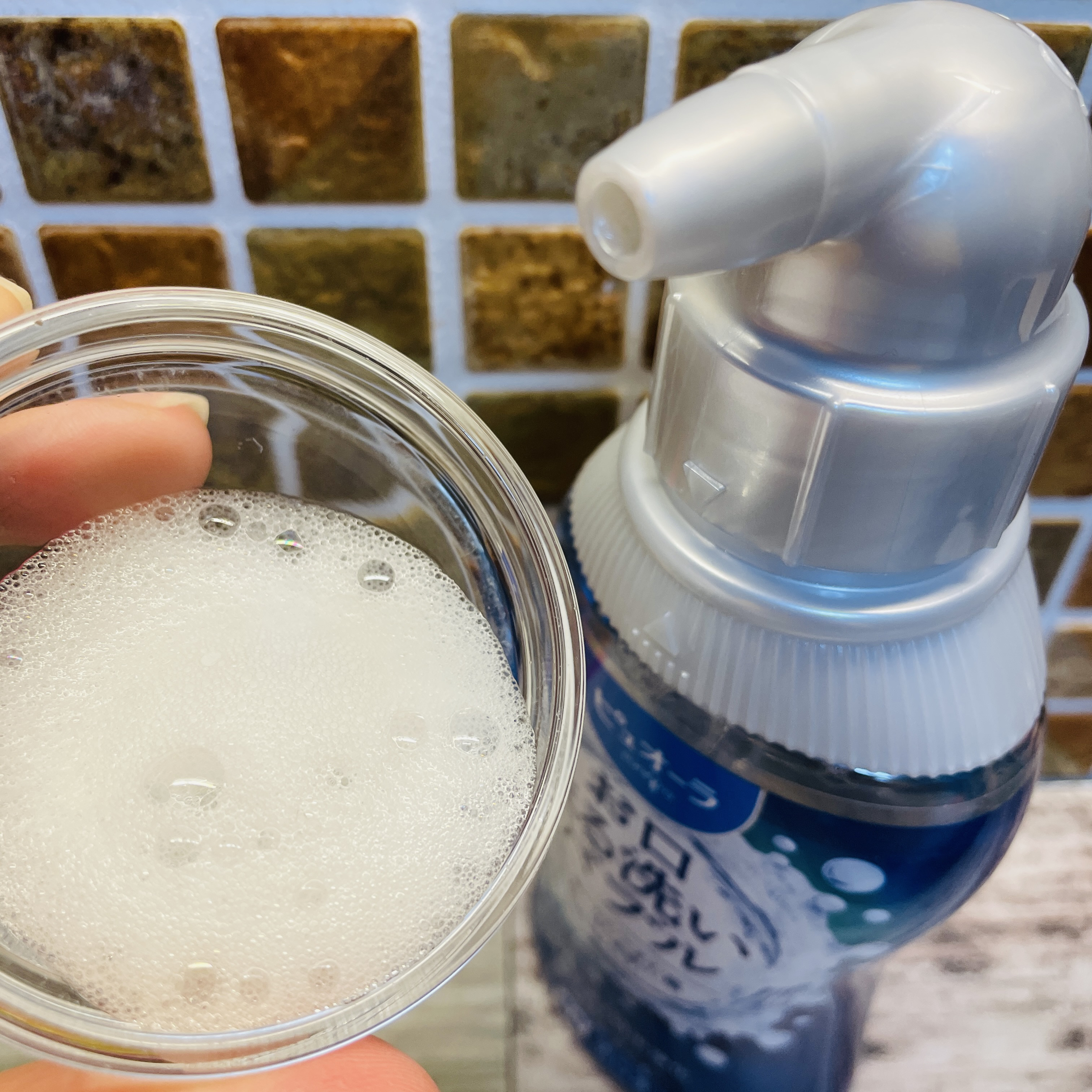 ピュオーラ 泡で出てくる洗口液 クリアミント【医薬部外品】/ピュオーラ/マウスウォッシュ・スプレーを使ったクチコミ（2枚目）