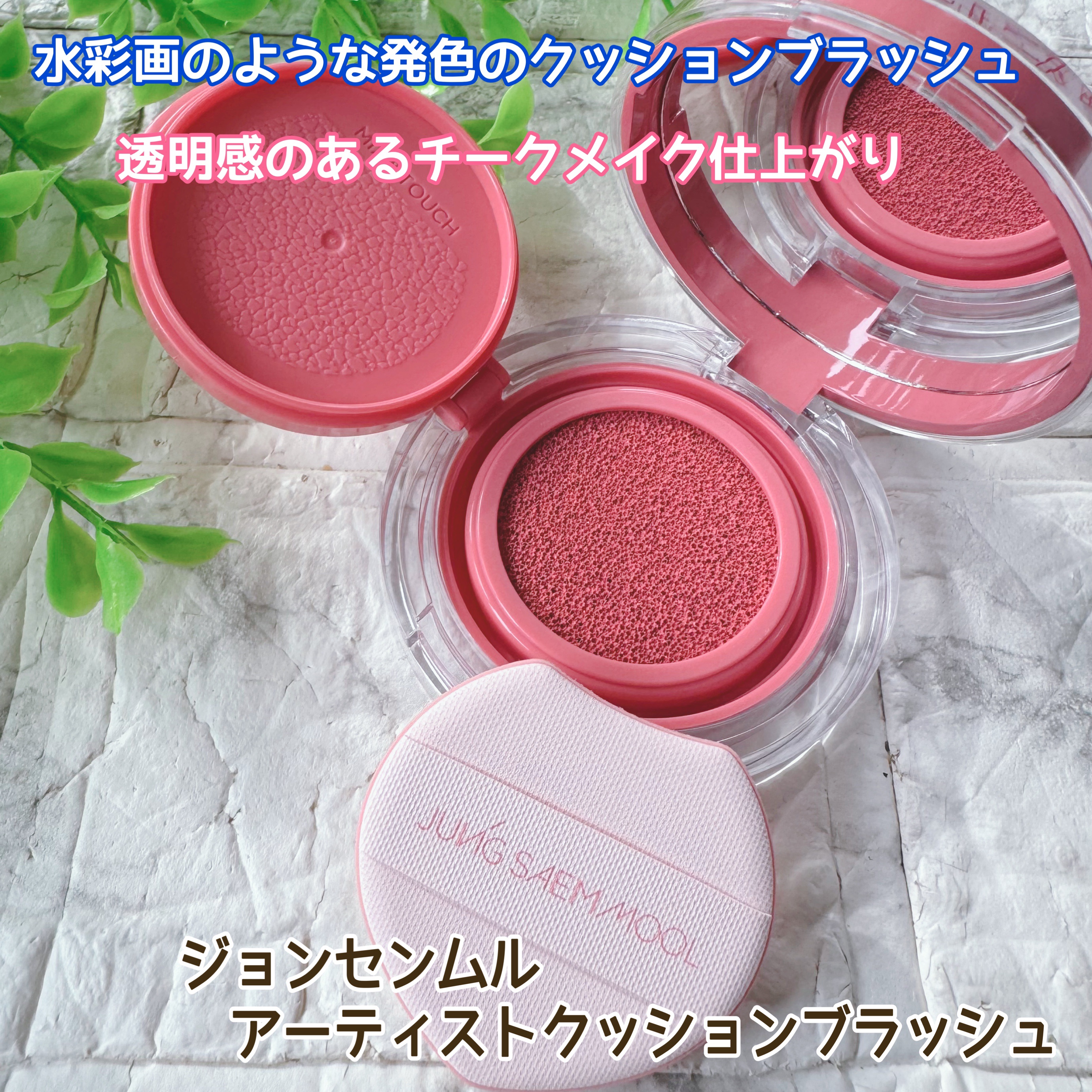 アーティストクッションブラッシュ/JUNG SAEM MOOL/リキッドチークを使ったクチコミ（1枚目）