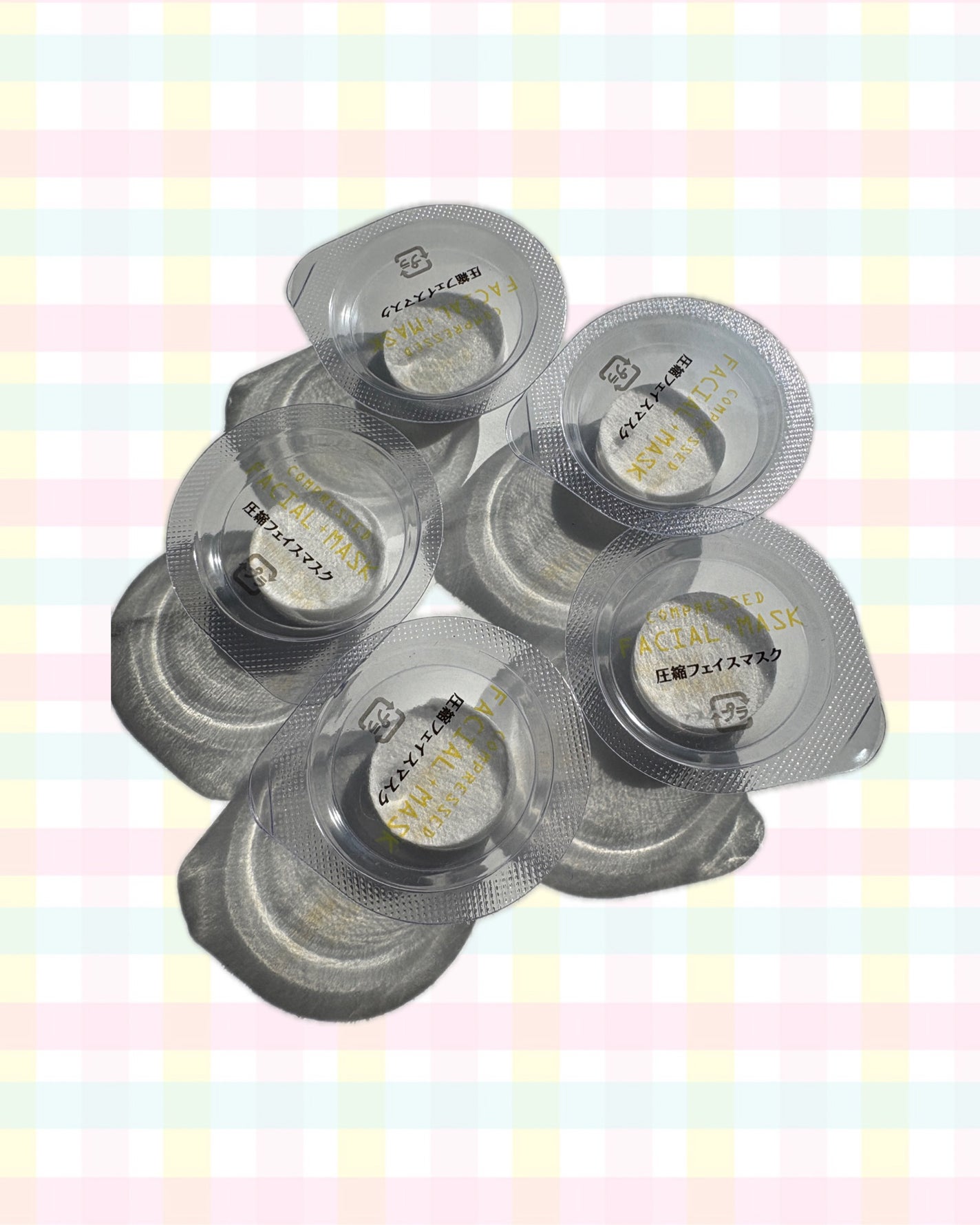 圧縮フェイスマスク 個包装カップ付き/DAISO/シートマスク・パックを使ったクチコミ(1枚目)