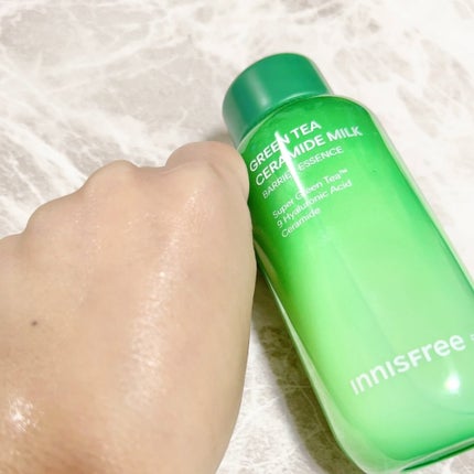 グリーンティー セラミド ミルク エッセンストナー/innisfree/化粧水を使ったクチコミ(3枚目)