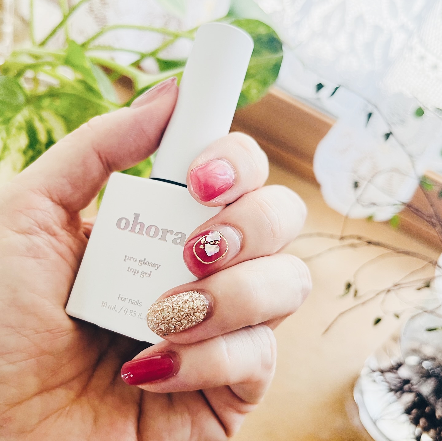 セミキュアジェルネイル（ハンド）/ohora/ネイルシールを使ったクチコミ（1枚目）