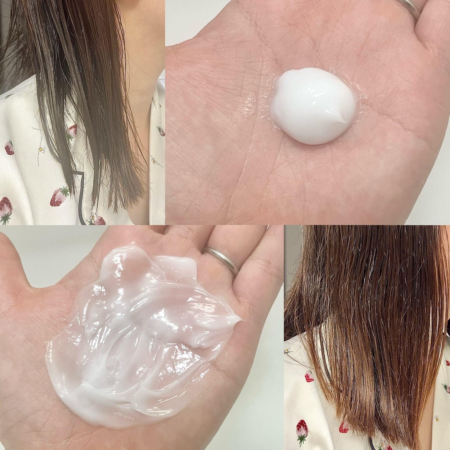 ストレートスリックヘアミルク/narka/ヘアミルクを使ったクチコミ（3枚目）