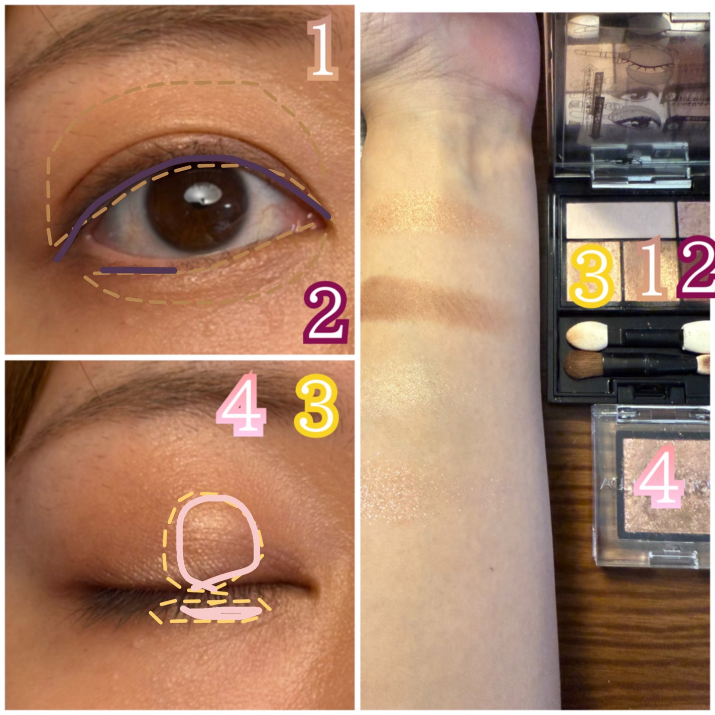 ドラマティックスタイリングアイズ/マキアージュ/アイシャドウパレットを使ったクチコミ(3枚目)