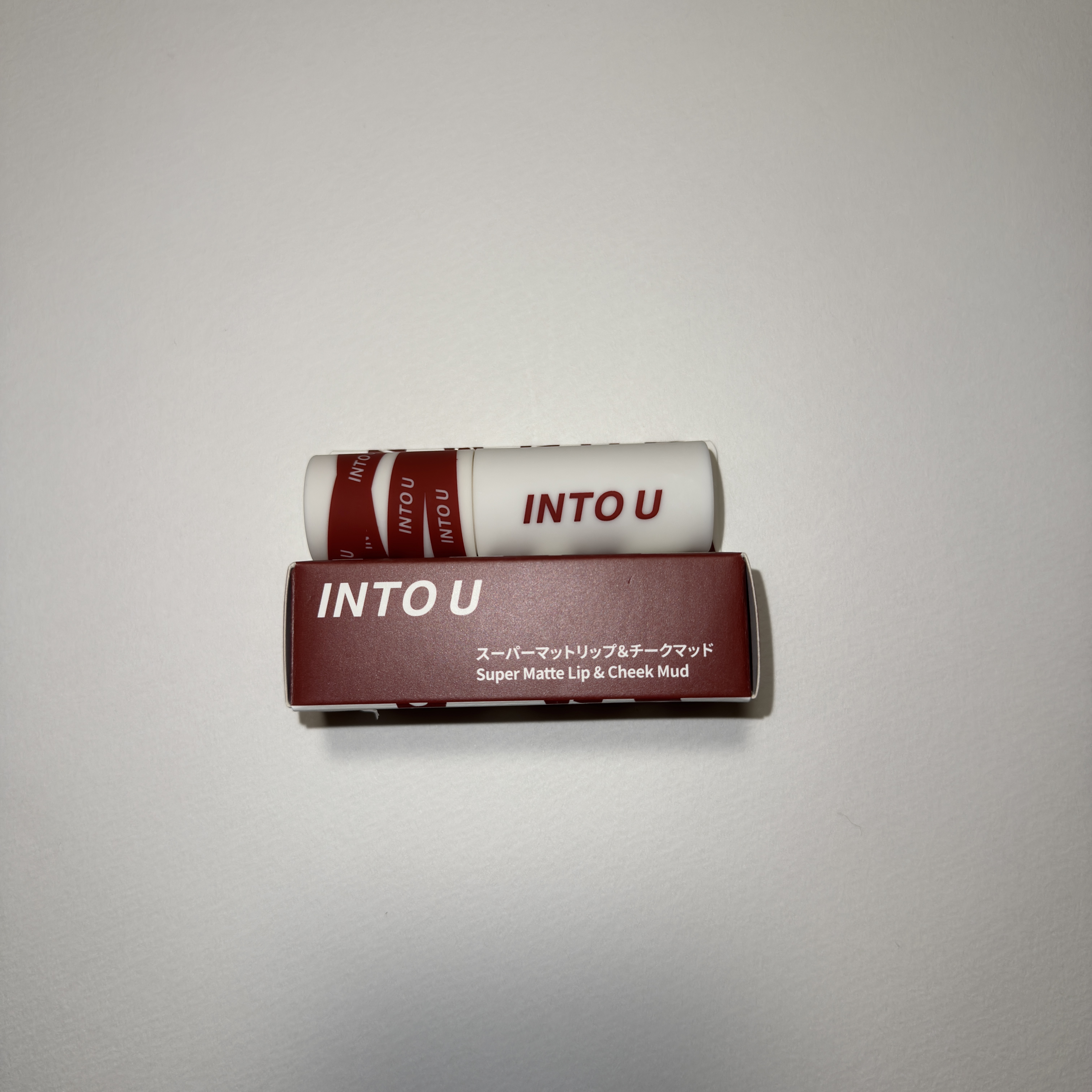 スーパーマットリップ＆チークマッド/INTO U/口紅を使ったクチコミ（1枚目）