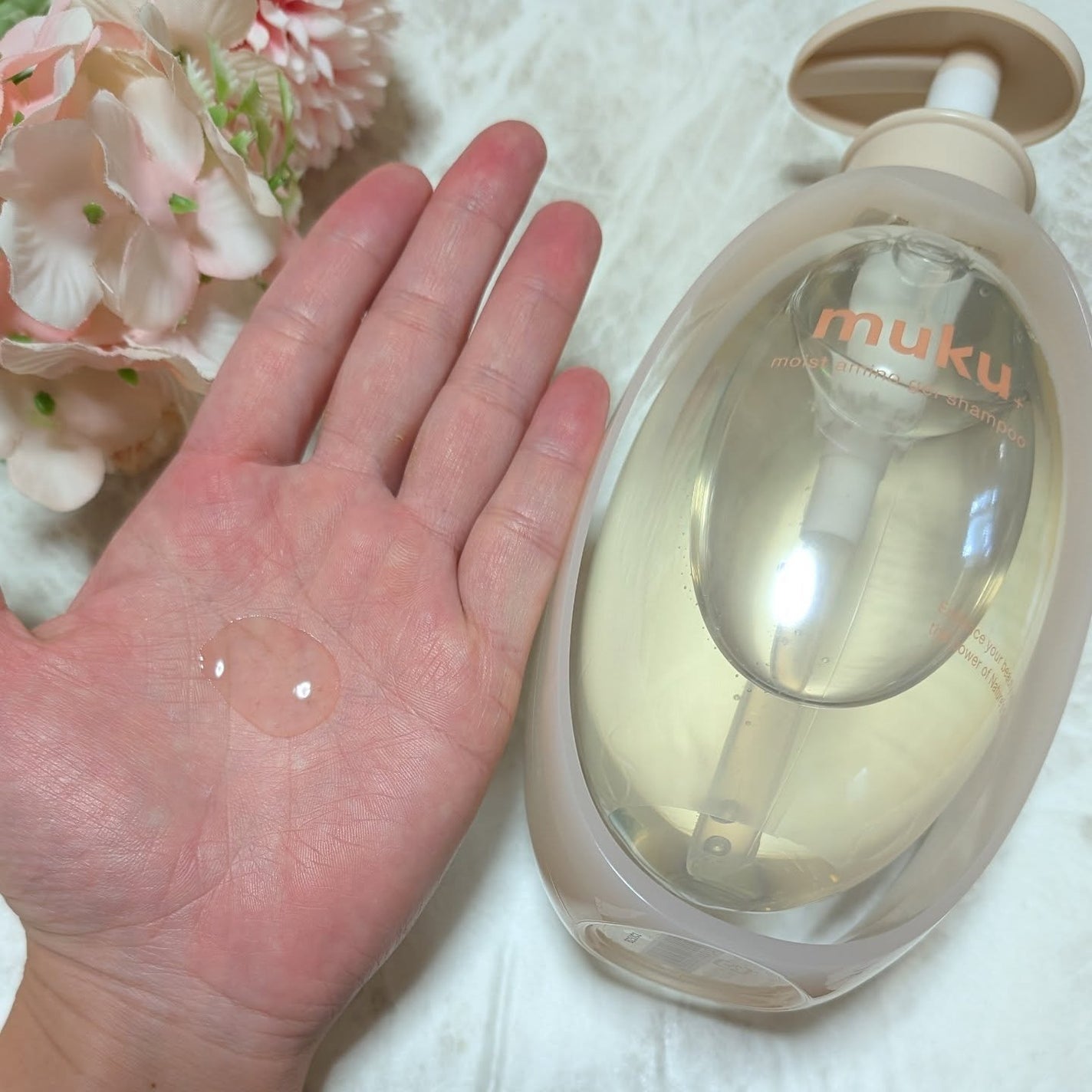 ムク+ モイスト アミノジェル シャンプー/ヘアトリートメント/muku+/市販シャンプーを使ったクチコミ(3枚目)