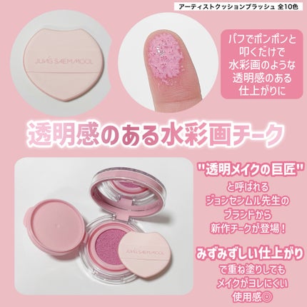 アーティストクッションブラッシュ/JUNG SAEM MOOL/リキッドチークを使ったクチコミ(2枚目)
