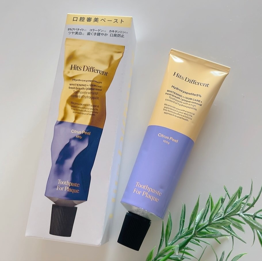 ヒッツディファレント　トゥースペースト　フォー　プラーク/Hits Different/歯磨き粉を使ったクチコミ（1枚目）