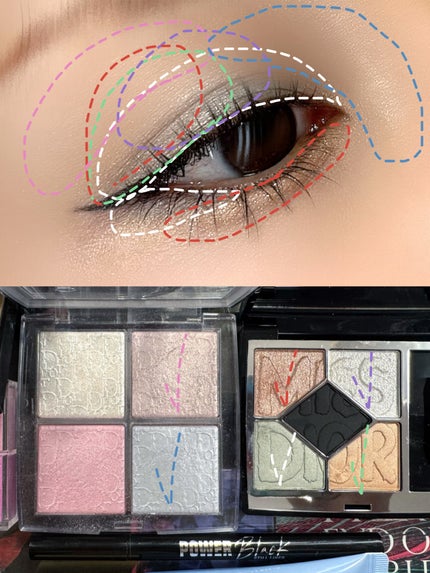 ディオールショウ サンク クルール(ミス ディオール コレクション 限定品)/Dior/アイシャドウを使ったクチコミ(4枚目)