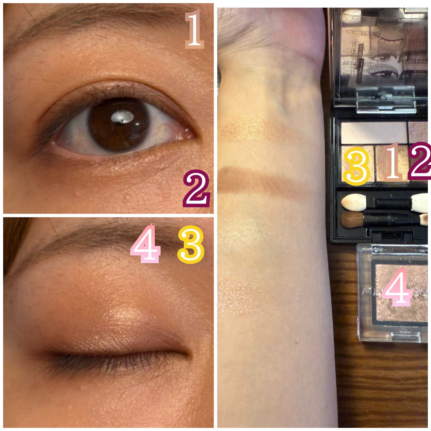 ドラマティックスタイリングアイズ/マキアージュ/アイシャドウパレットを使ったクチコミ(2枚目)