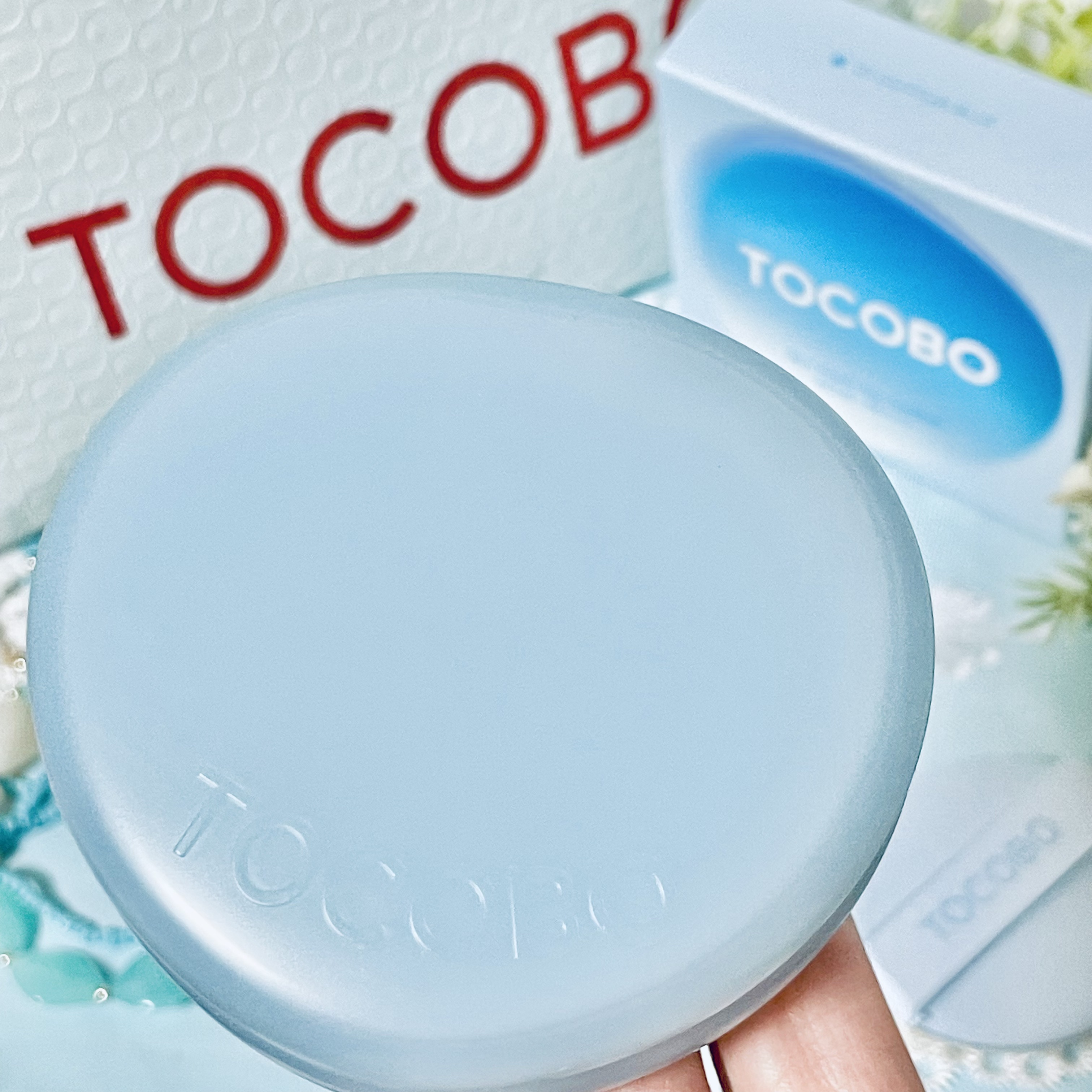 ブラーフィニッシュサンクッション/TOCOBO/日焼け止めパウダーを使ったクチコミ（3枚目）