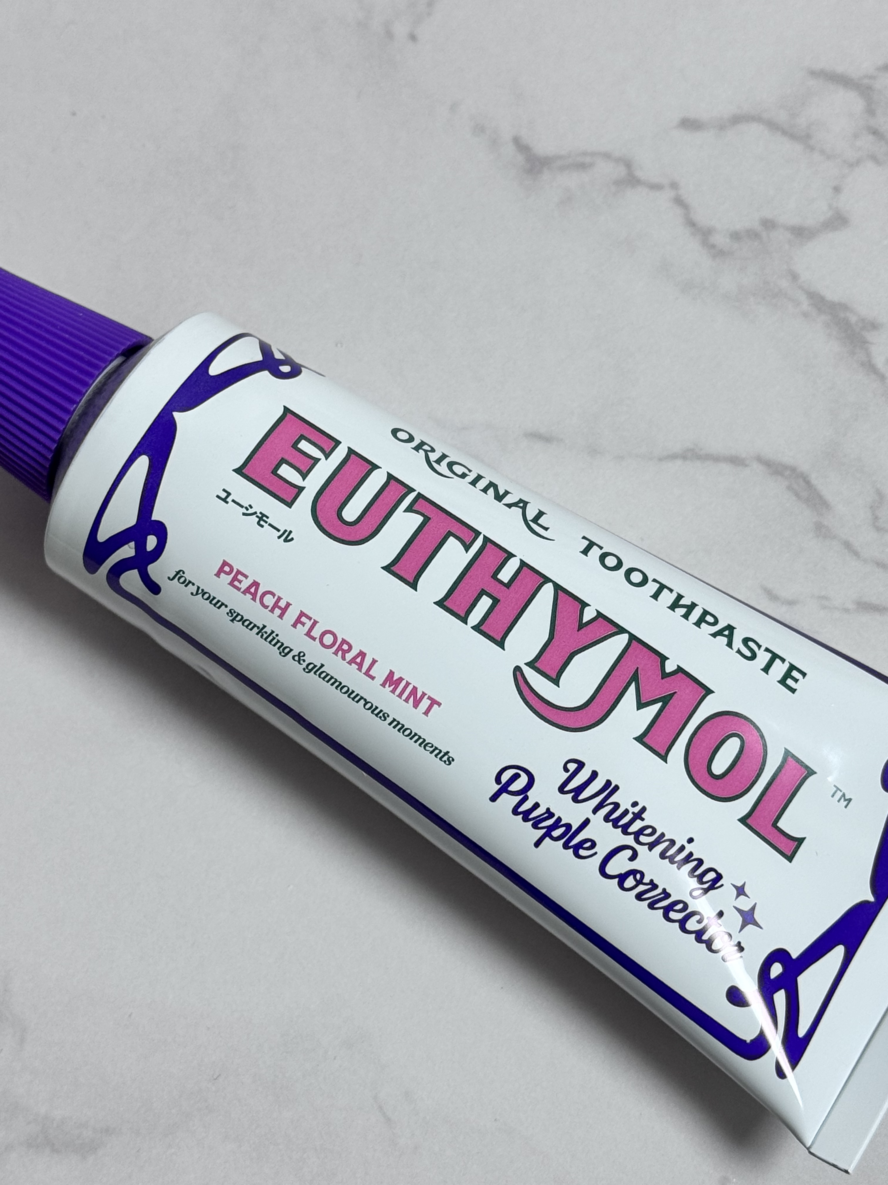 ホワイトパープル歯みがき ピーチフローラルミントの香り/EUTHYMOL/歯磨き粉を使ったクチコミ（3枚目）