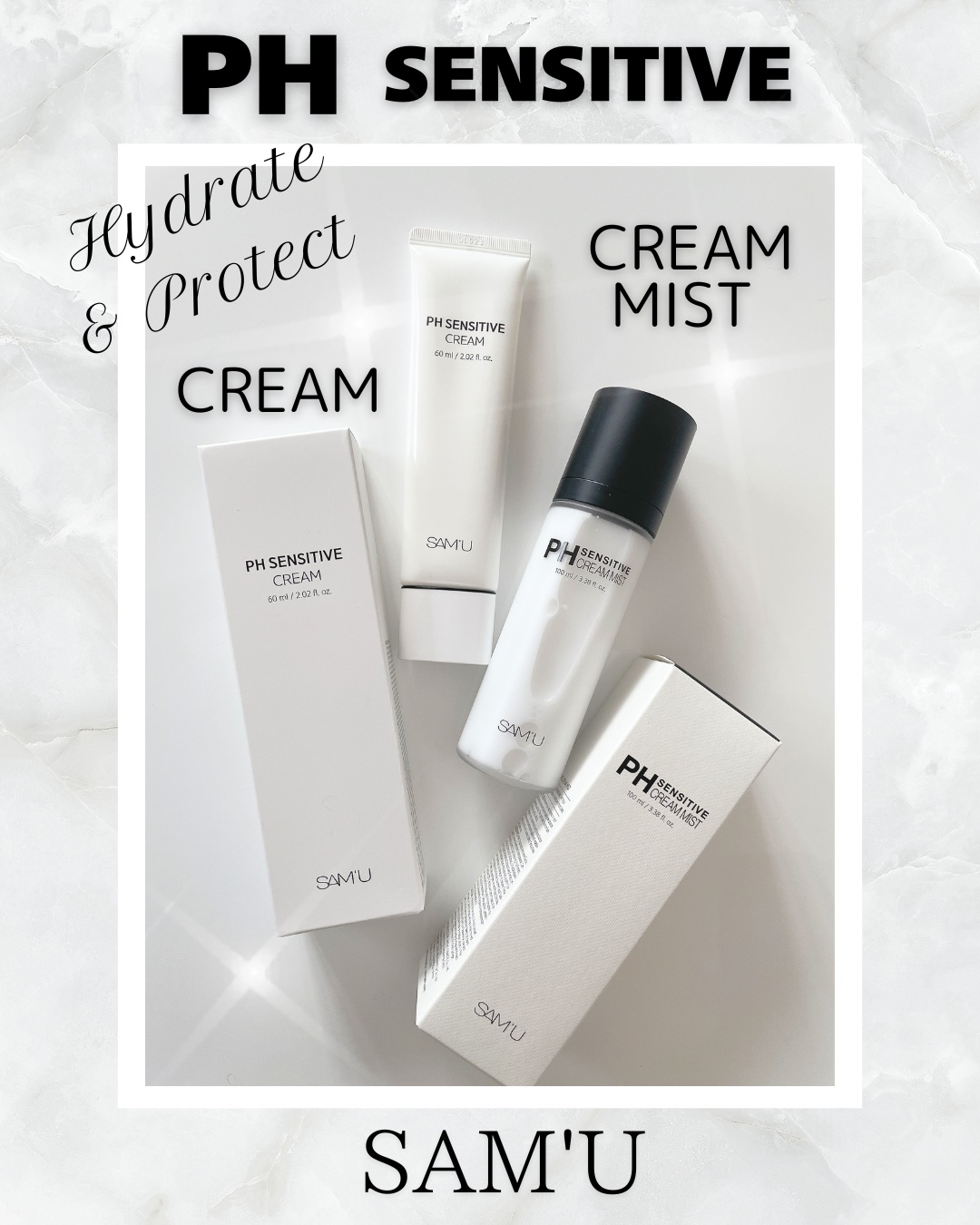 PHセンシティブクリームミスト/SAM'U/ミスト状化粧水を使ったクチコミ（1枚目）