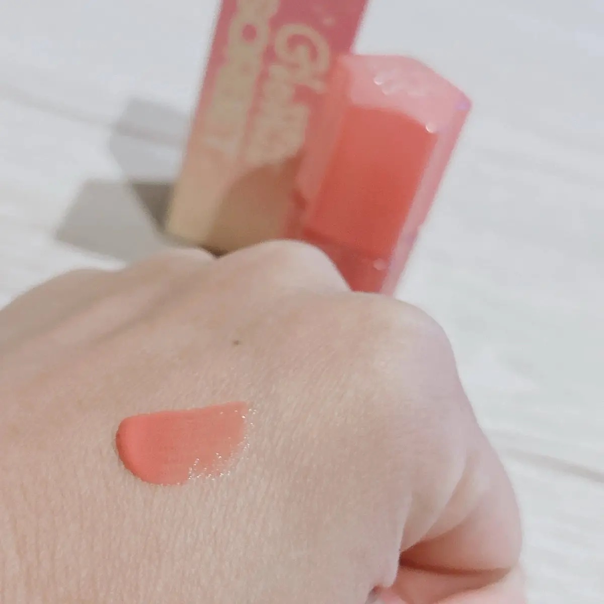 グロウイットソルベティント/tiptoe/リップティントを使ったクチコミ（3枚目）