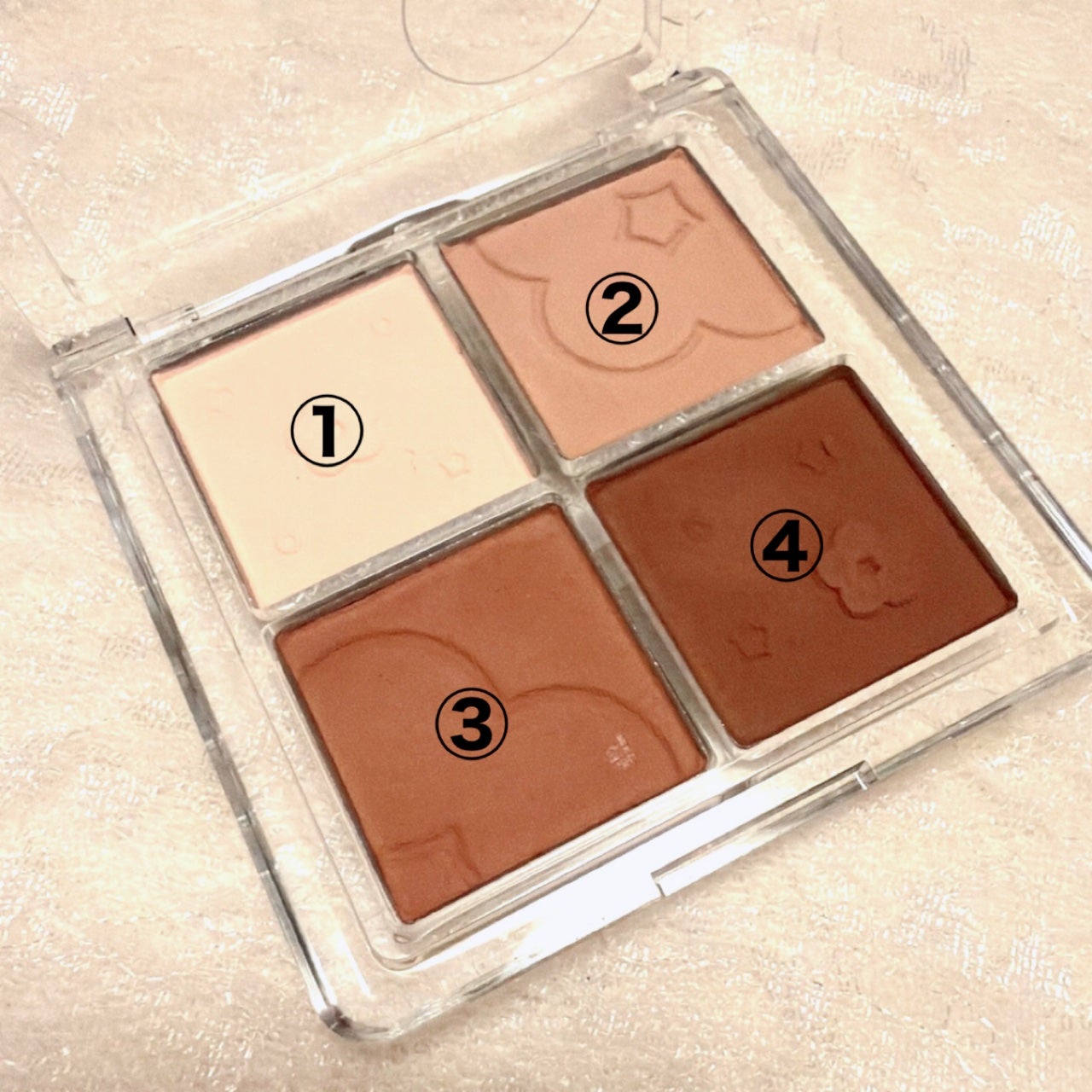 ソフトクラウド4色アイシャドウパレット/JUDYDOLL/アイシャドウパレットを使ったクチコミ(2枚目)