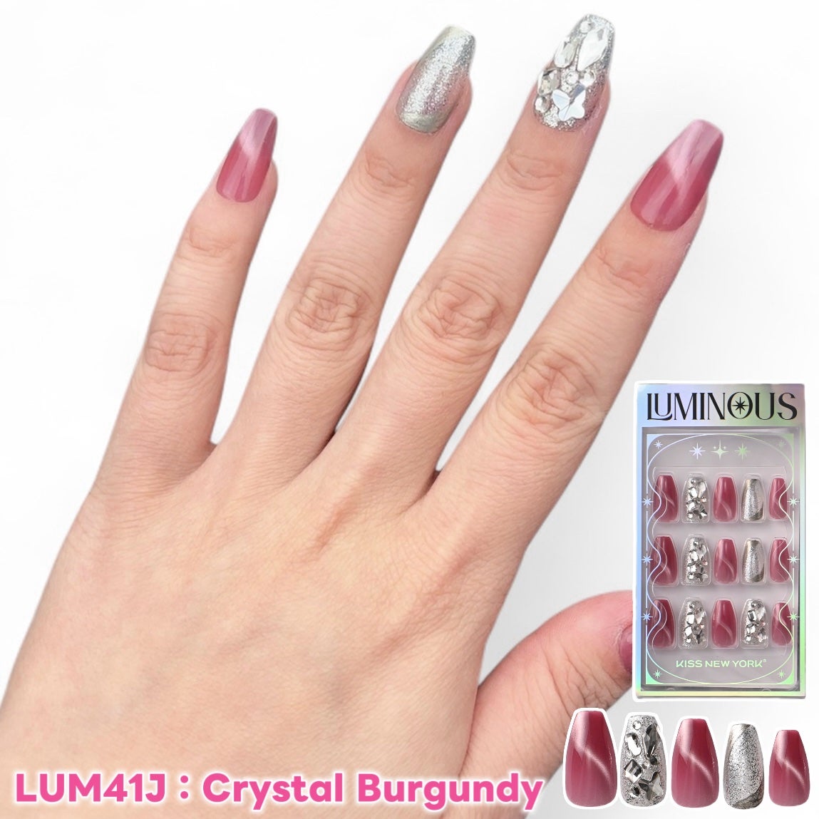 LUMINOUS/KISS NEW YORK/ネイルチップ・パーツを使ったクチコミ(2枚目)