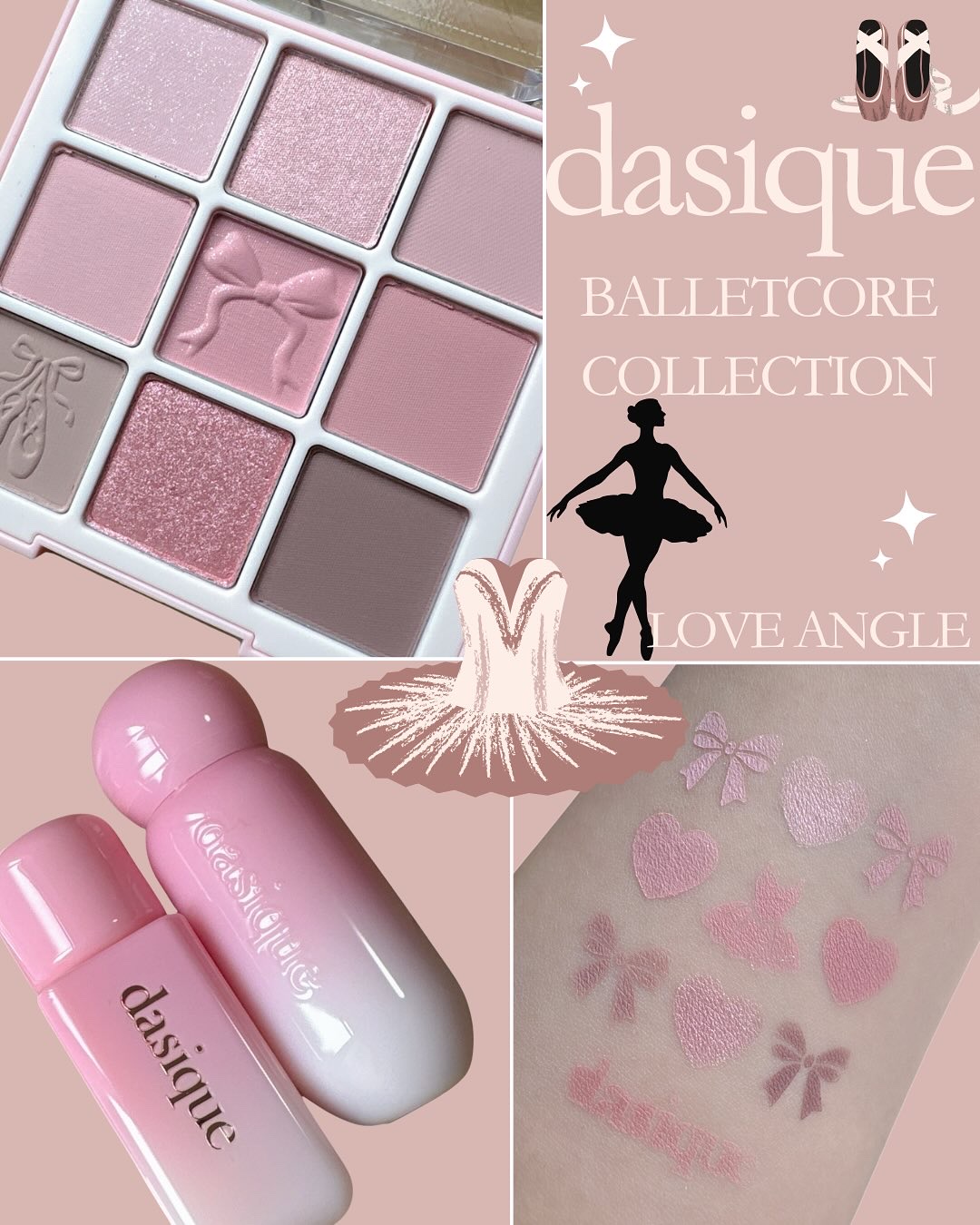 dasique デイジーク バレエコアコレクション

𝐋𝐨𝐯𝐞 𝐚𝐧𝐠𝐞𝐥セットはニュートラルピンクのイエベ向きカラー✨

🩰シャドウパレット 35 ラブエンジェル
↳愛らしいバレリーナの無垢な美しさを映し取った、ニュー