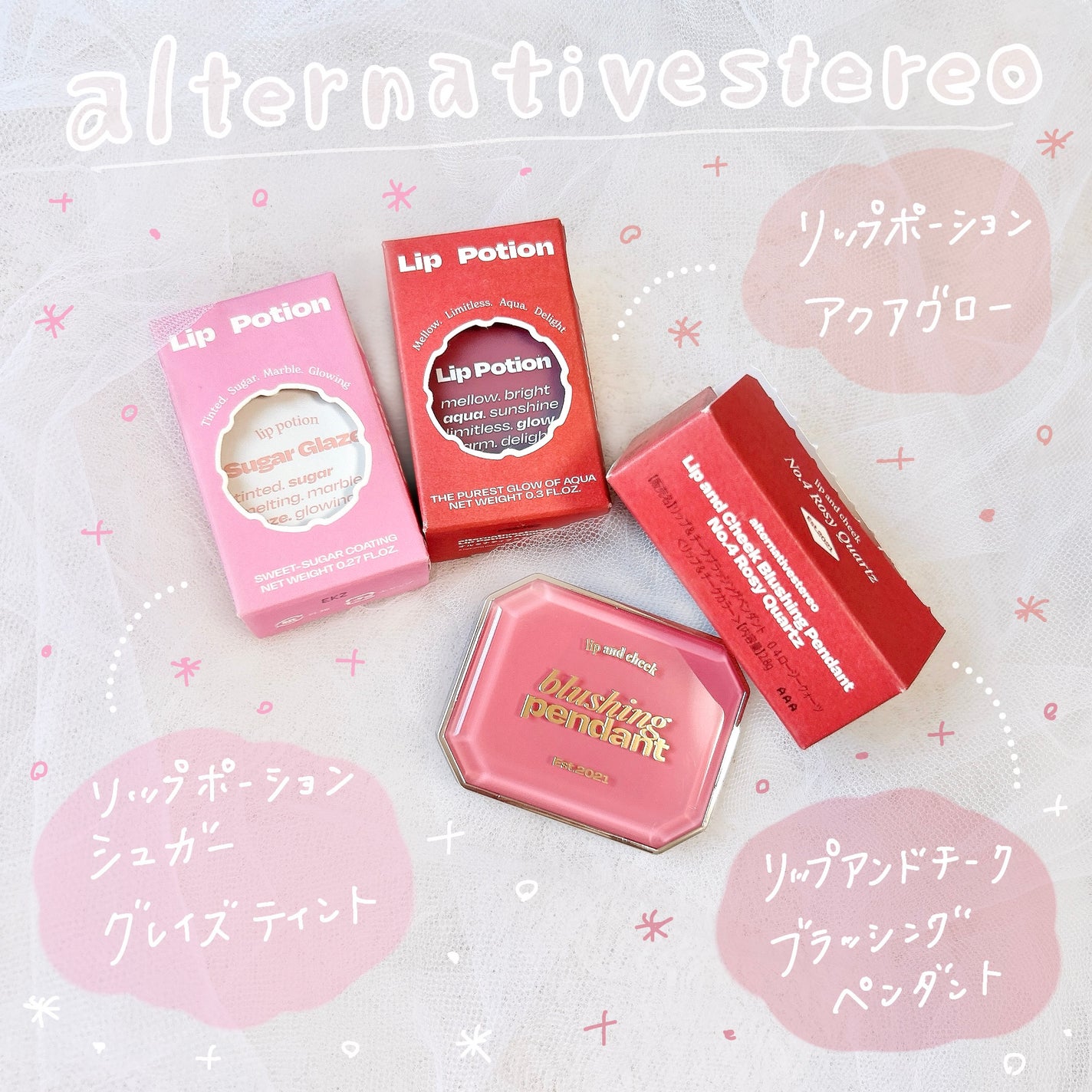 リップポーション アクアグロー/alternativestereo/リップグロスを使ったクチコミ(1枚目)