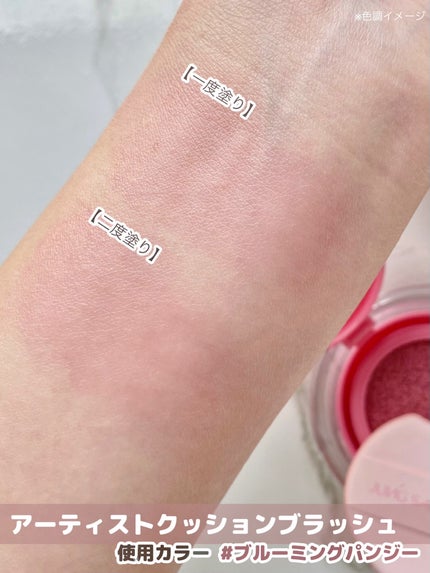 アーティストクッションブラッシュ/JUNG SAEM MOOL/リキッドチークを使ったクチコミ(2枚目)