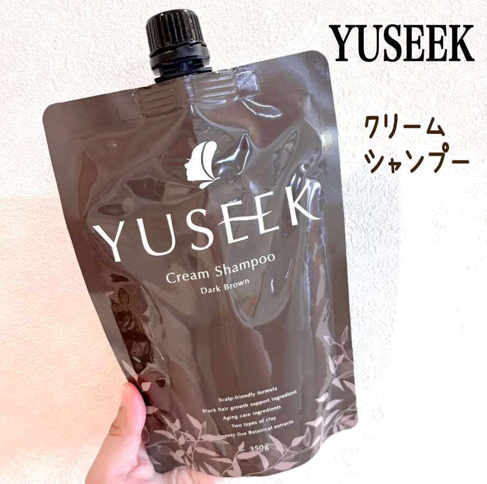 YUSEEK クリームシャンプー ナチュラルブラック/YUSEEK/市販シャンプーを使ったクチコミ（1枚目）