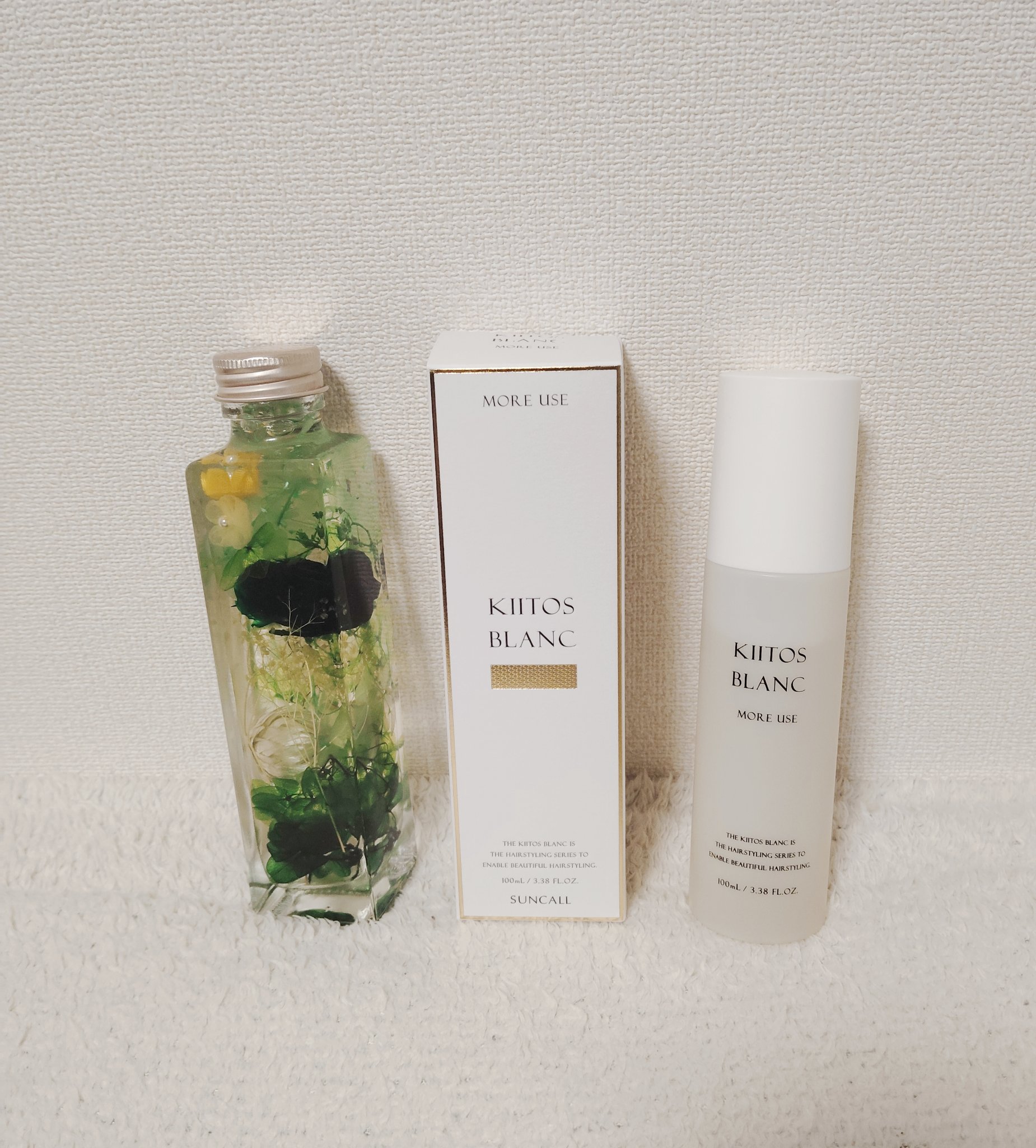 サンコール キートス ブラン グロスモイスチャー ヘアオイルのクチコミ「株式会社サンコール様から提供いただきました！
毎日のヘアスタイリングにおすすめの3品です。

.....」（3枚目）