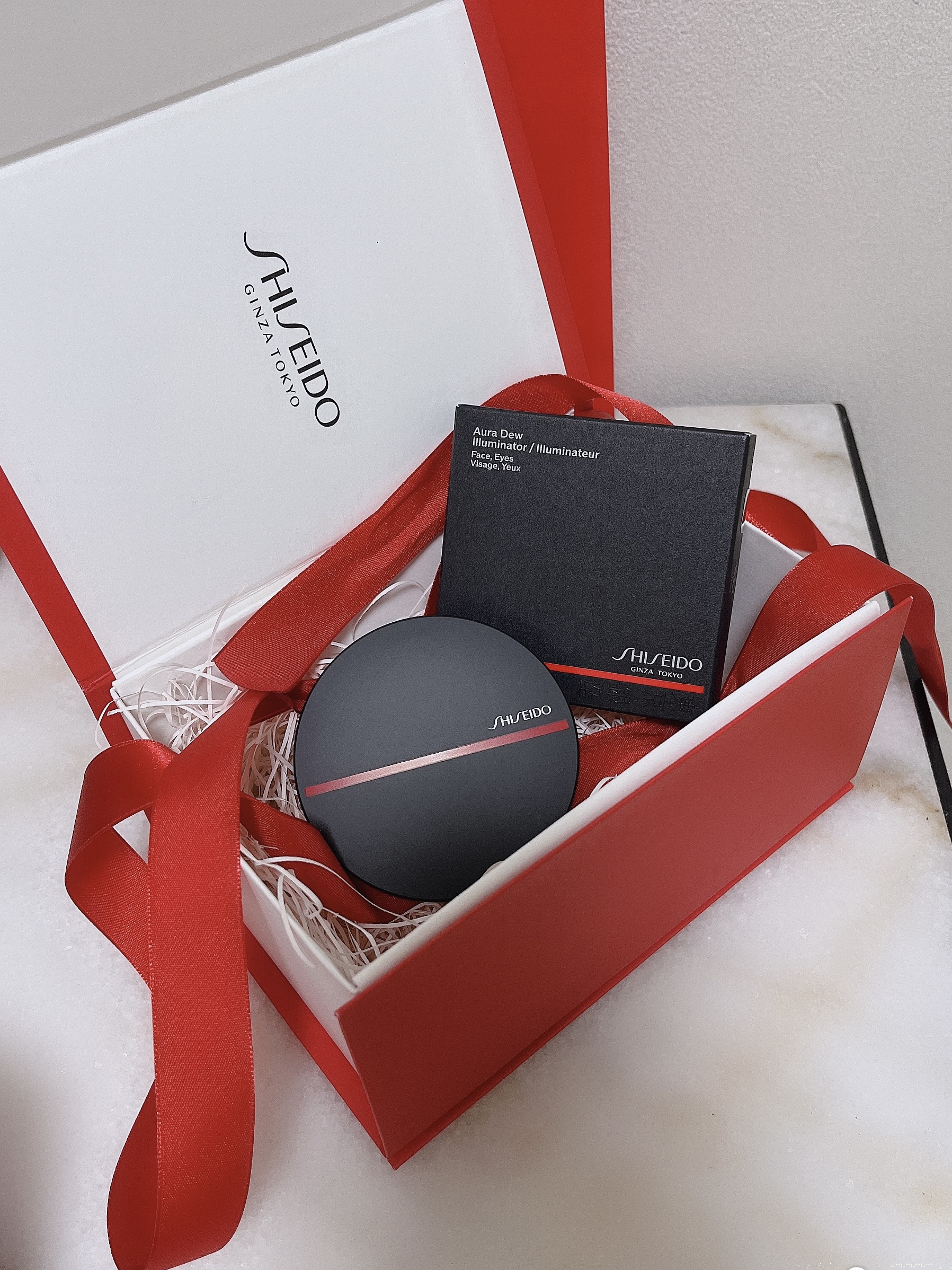 オーラデュウ プリズム イルミネーター 01/SHISEIDO/プレストパウダーを使ったクチコミ（2枚目）