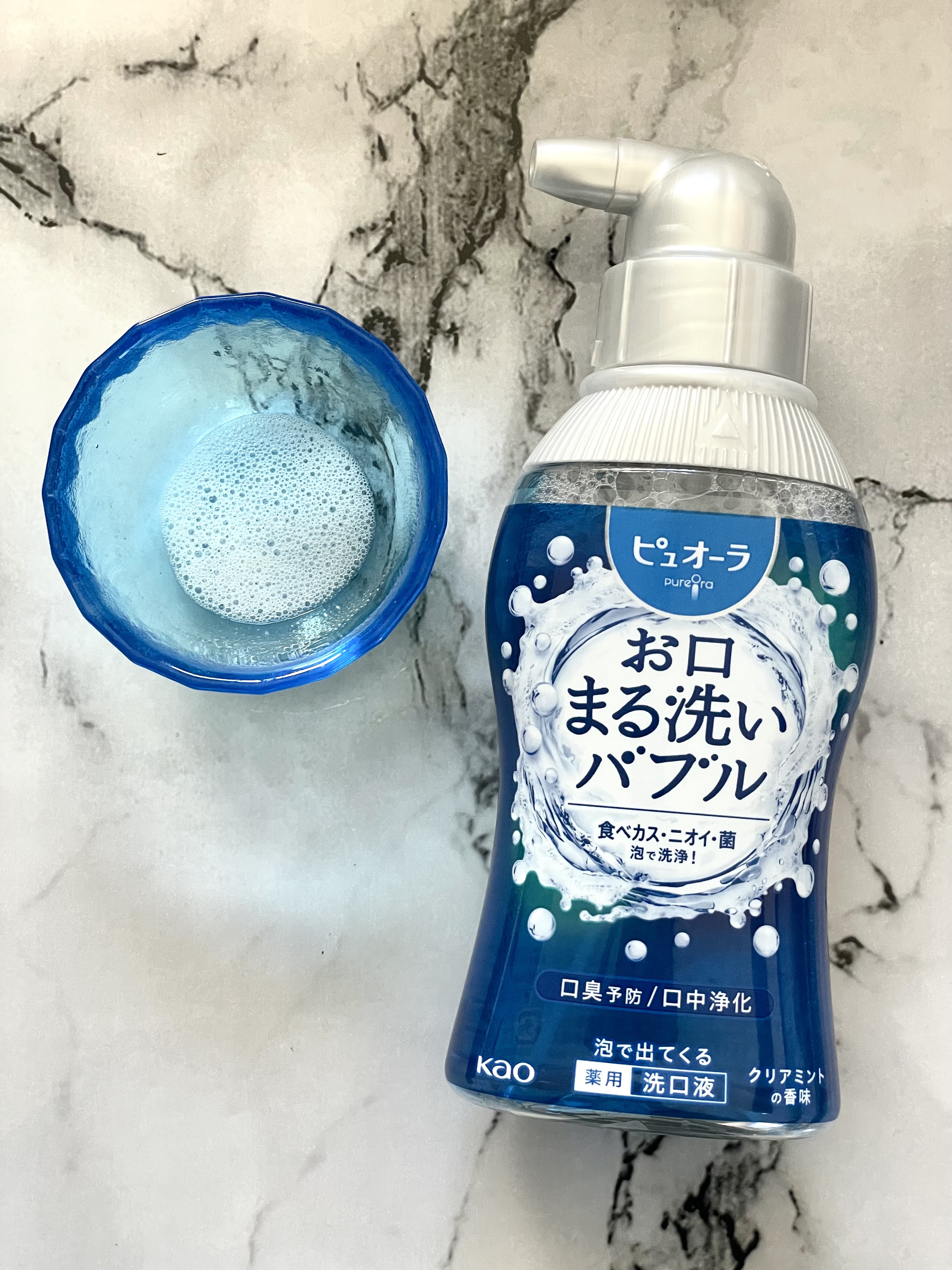 ピュオーラ 泡で出てくる洗口液 クリアミント【医薬部外品】/ピュオーラ/マウスウォッシュ・スプレーを使ったクチコミ（1枚目）