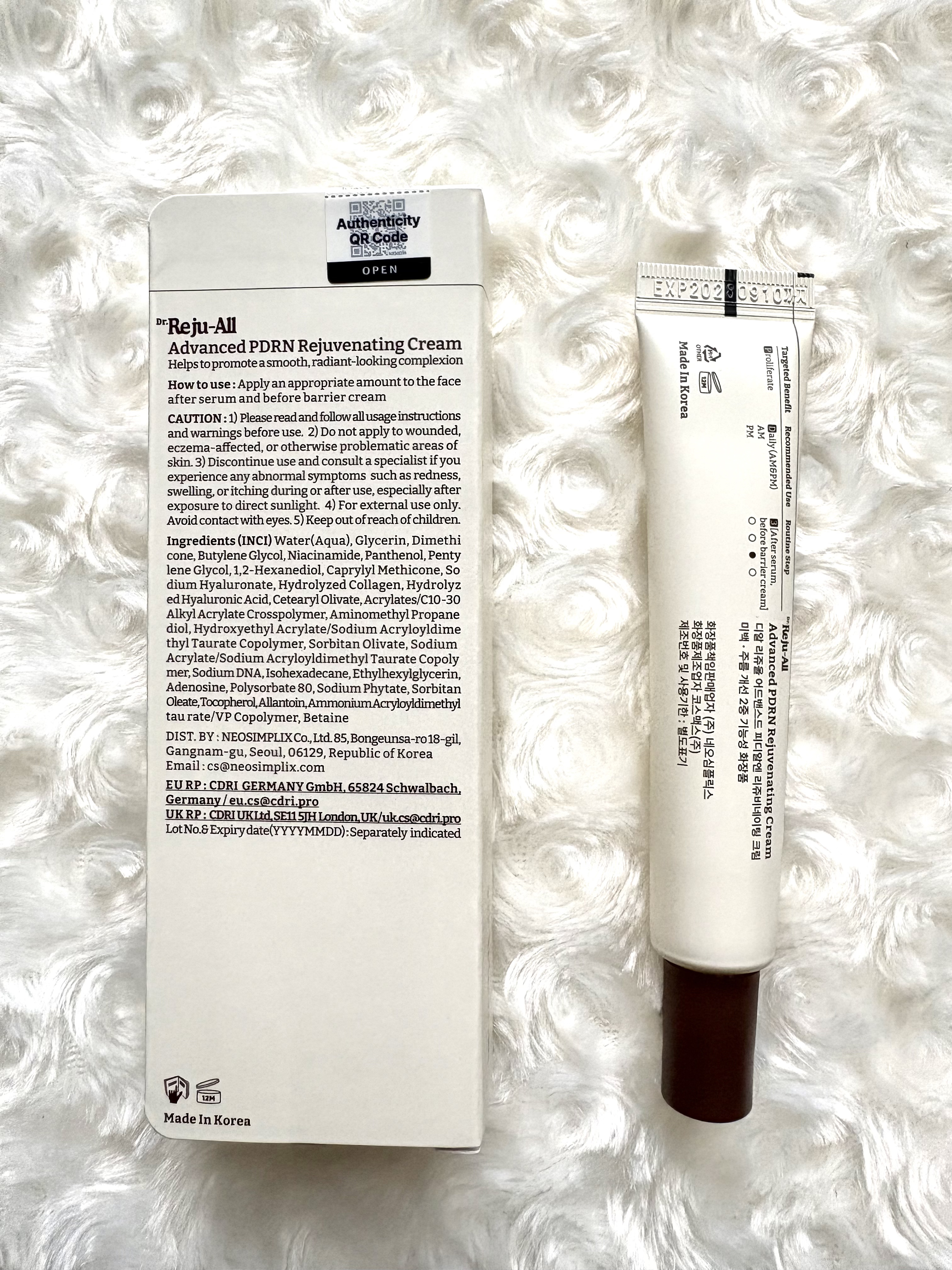 アドバンスト PDRN リジュビネイティング クリーム /Dr.Reju-All/フェイスクリームを使ったクチコミ（2枚目）