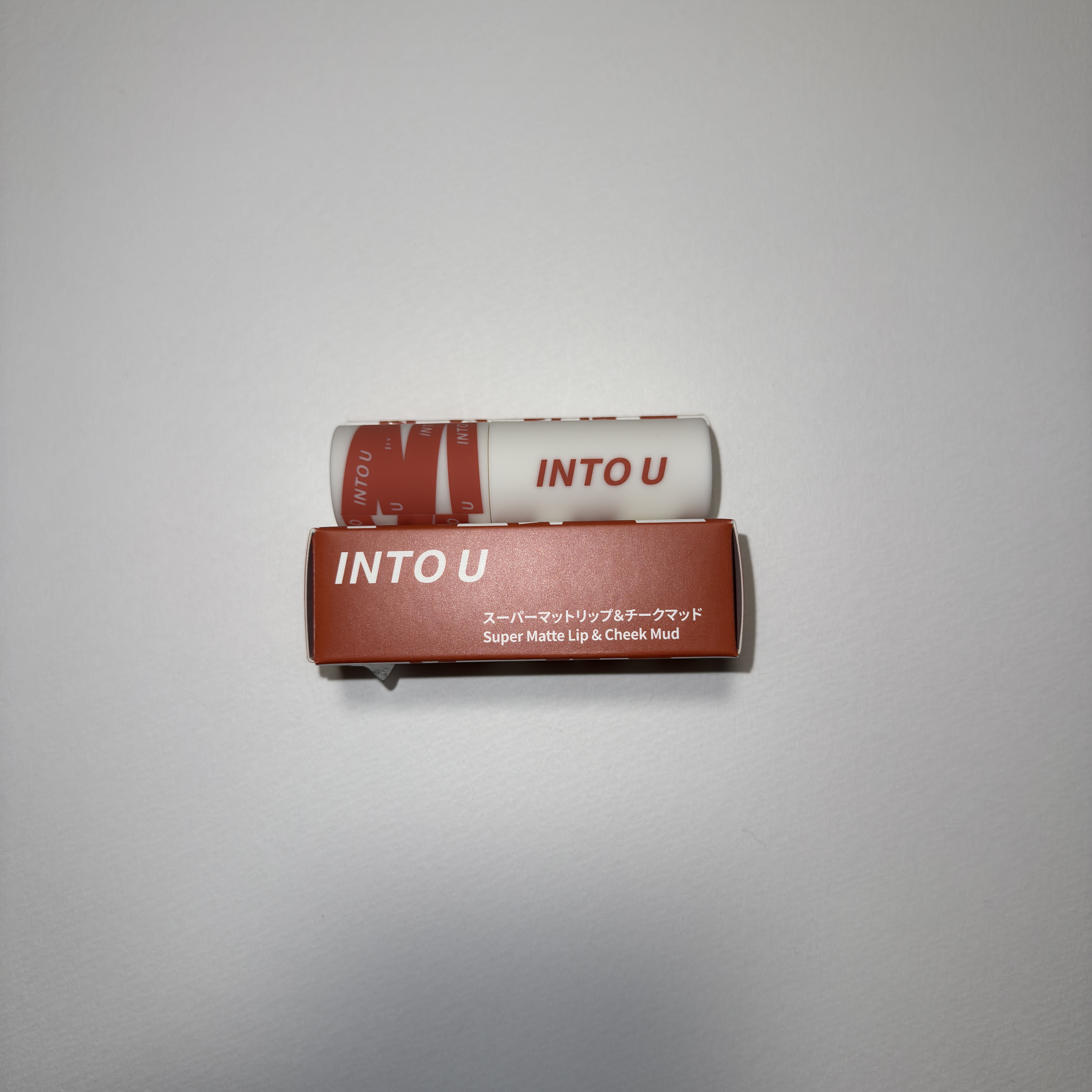 スーパーマットリップ＆チークマッド EM09 セレブブラウン/INTO U/口紅を使ったクチコミ（1枚目）