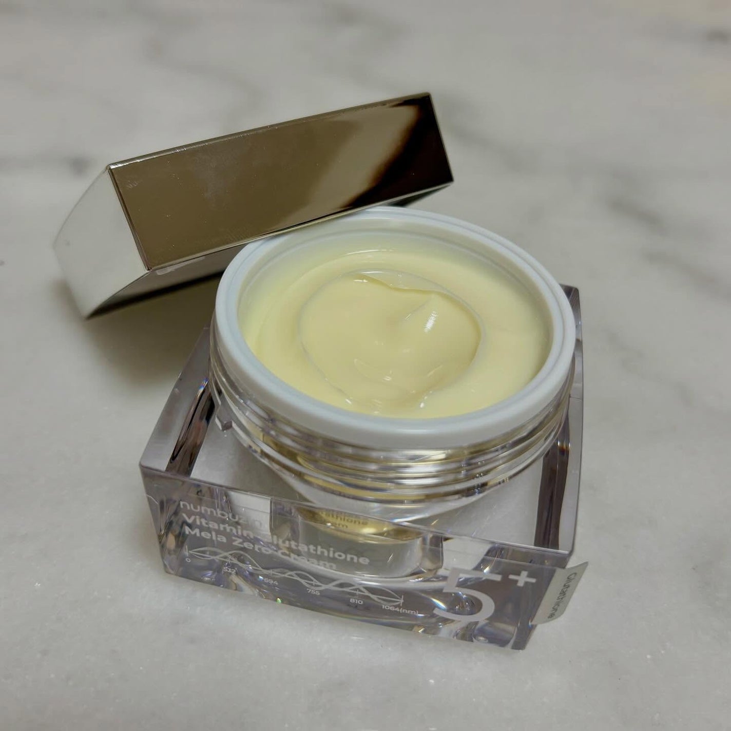 5番 白玉グルタチオンCメラゼロクリーム/numbuzin/フェイスクリームを使ったクチコミ(3枚目)