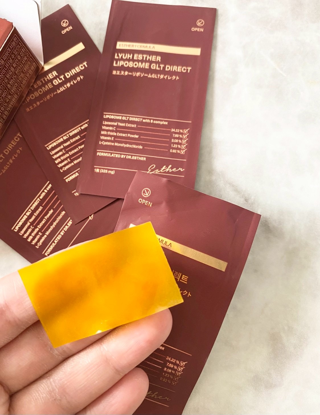 ヨエスター リポソーム GLT ダイレクト/ESTHER FORMULA/美容サプリメントを使ったクチコミ（3枚目）