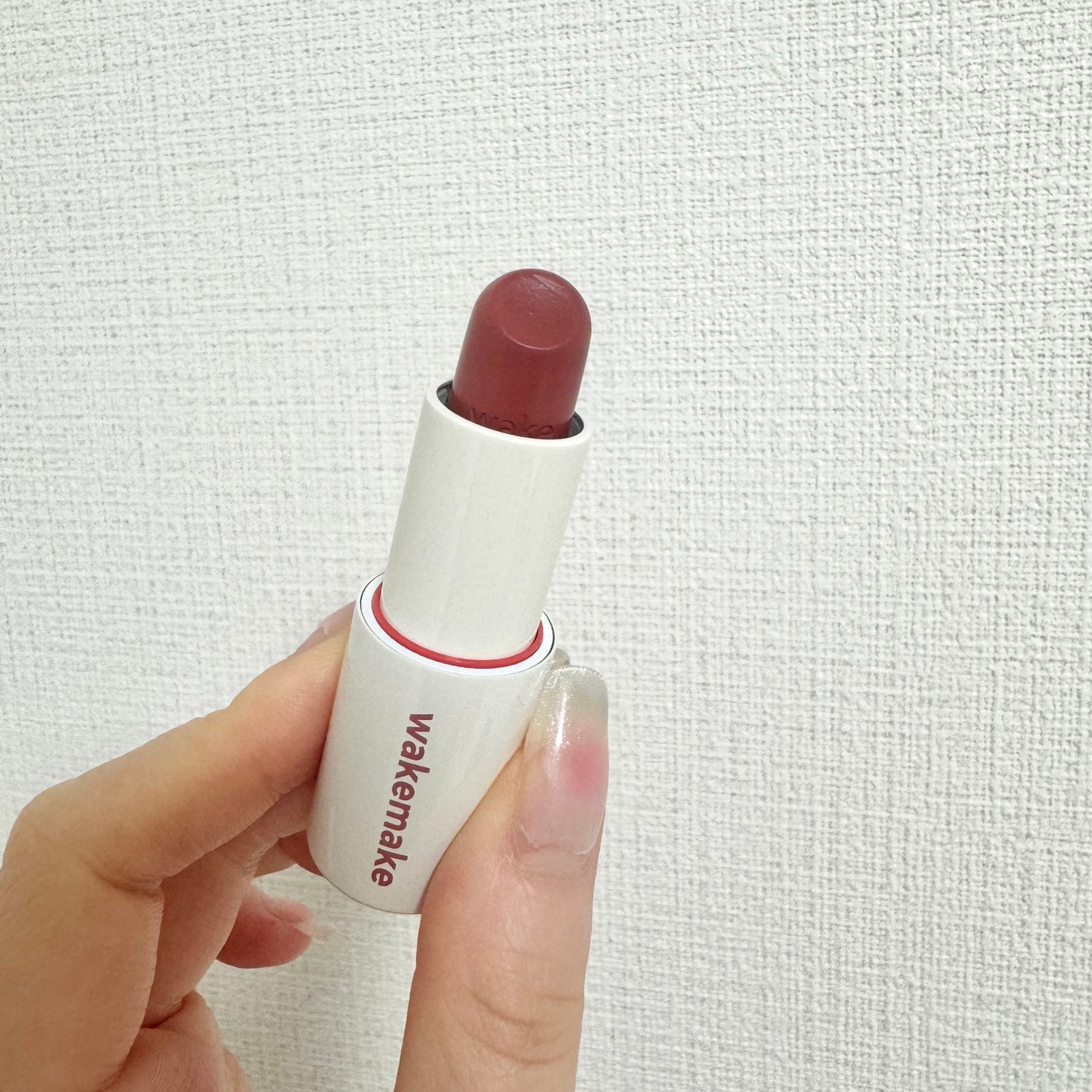 ヘルシーグロウバームスティック/wakemake/口紅を使ったクチコミ(2枚目)