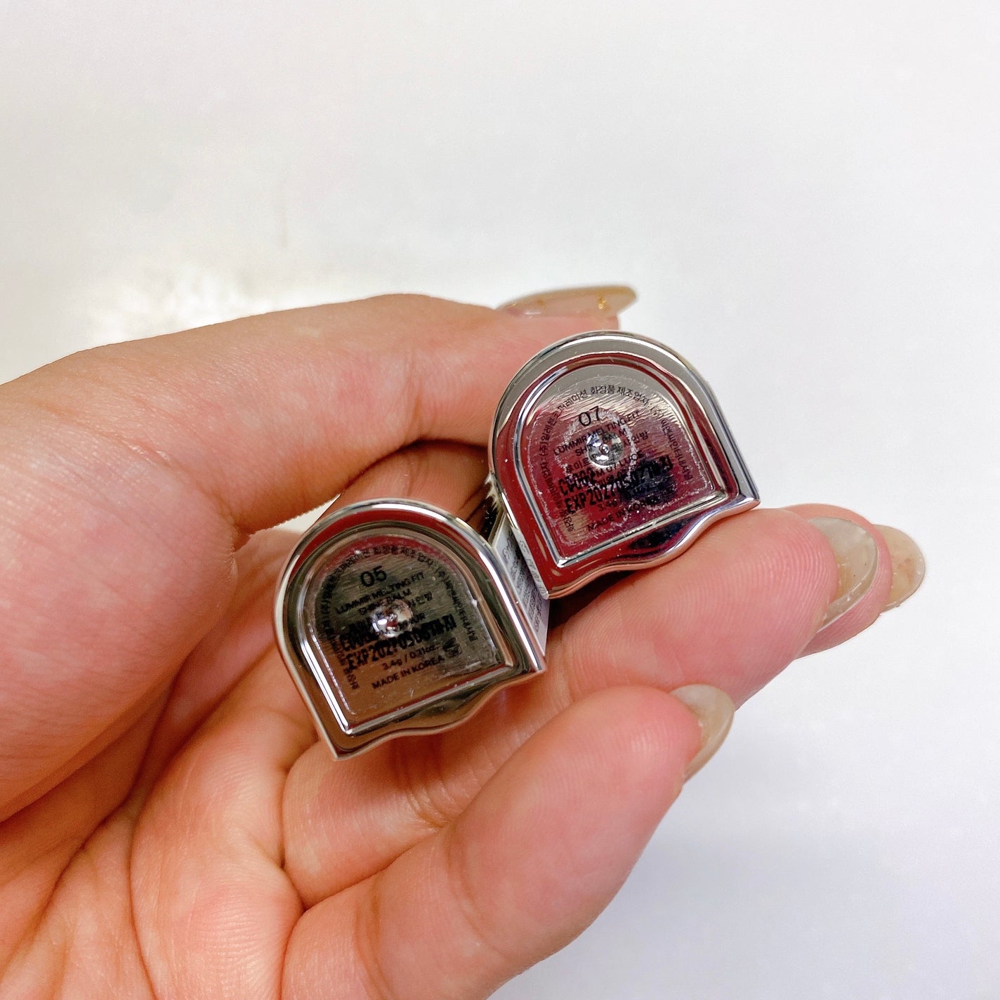 MELTING FIT SHINE BALM/Lummir/口紅を使ったクチコミ(10枚目)