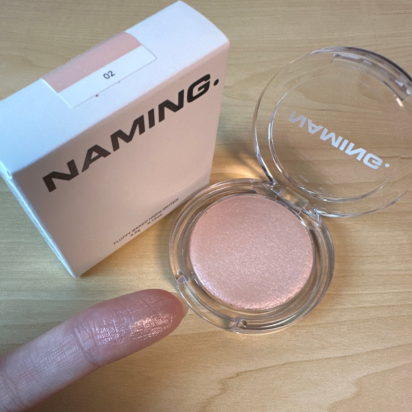 ネーミング フラッフィーベイクド ハイライター/NAMING./パウダーハイライトを使ったクチコミ(3枚目)
