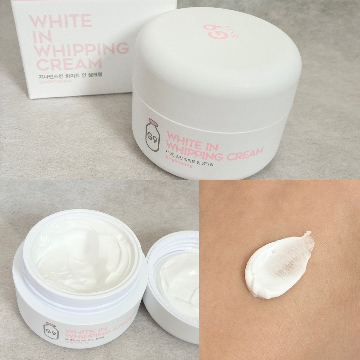 WHITE WHIPPING CREAM(ウユクリーム) ホワイト/G9SKIN/化粧下地を使ったクチコミ（2枚目）