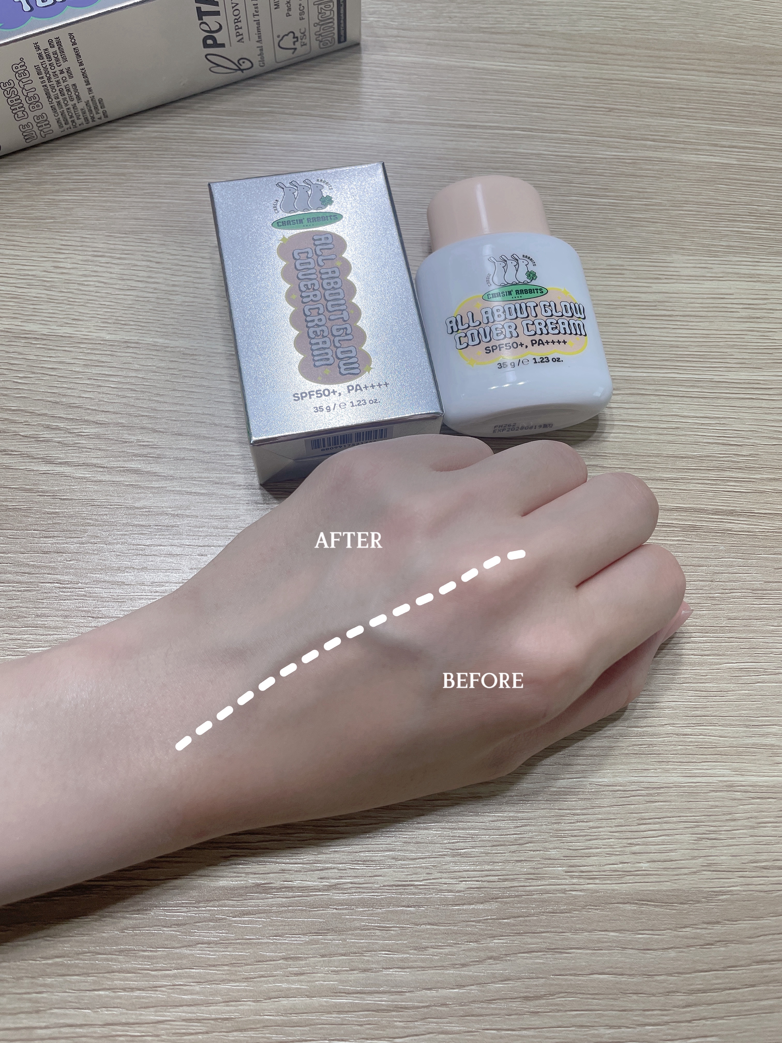オールアバウトグロウカバークリーム/CHASIN'RABBITS/日焼け止めクリームを使ったクチコミ（3枚目）
