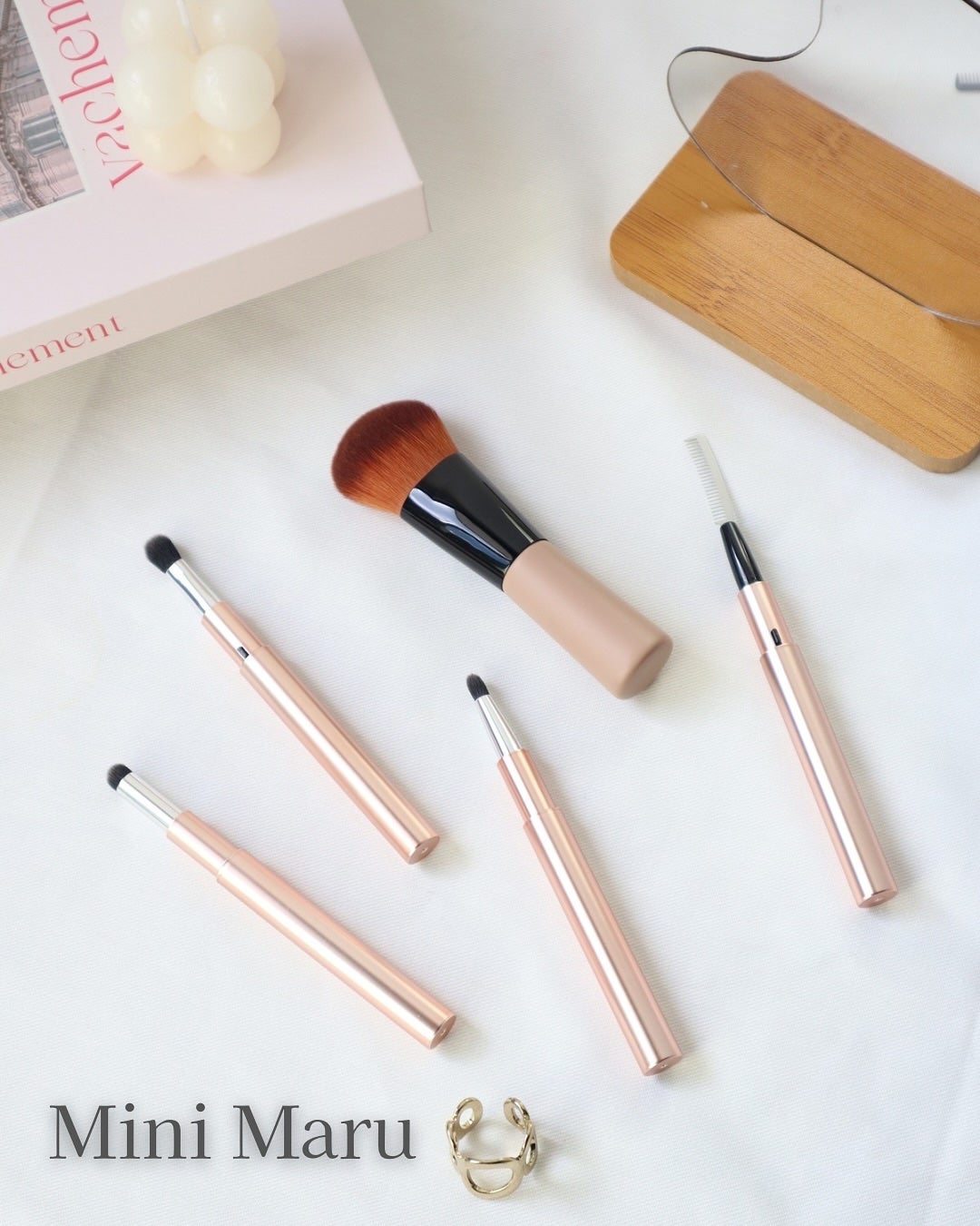 Mini Maru メイクファンデーションブラシ/貝印/メイクブラシを使ったクチコミ(1枚目)