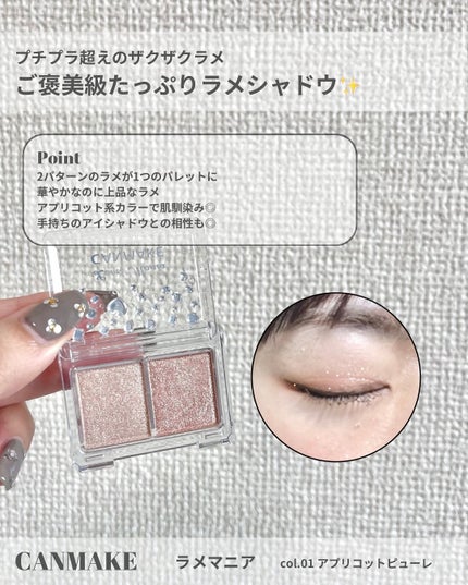 ラメマニア/キャンメイク/アイシャドウを使ったクチコミ(2枚目)
