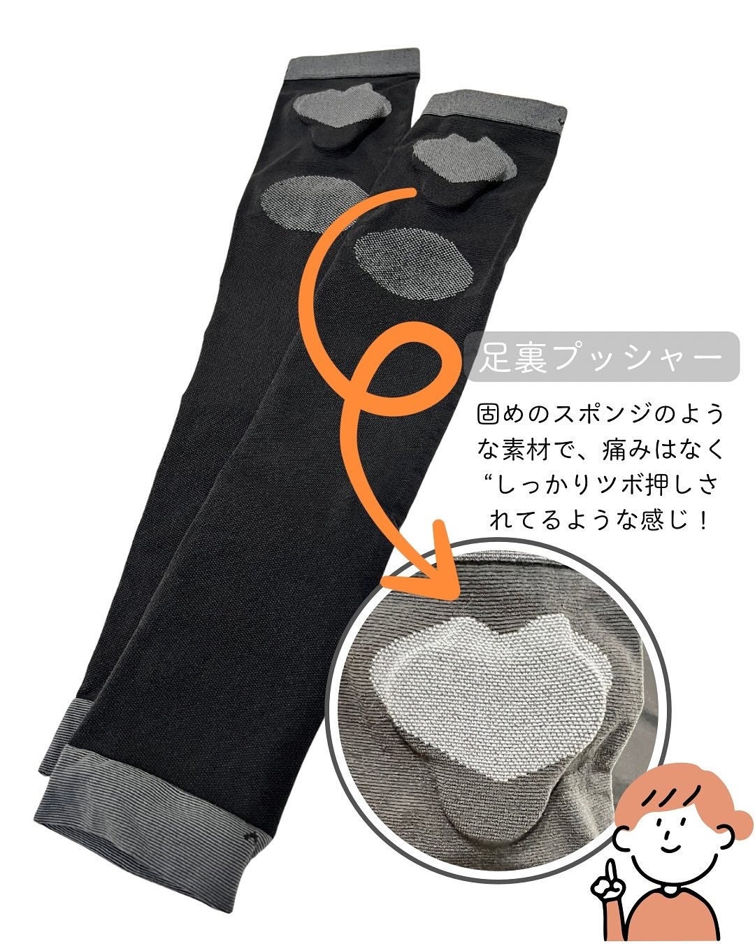 スリムウォーク® 金曜日のリセットリフレ/SLIMWALK/着圧ソックス・レギンスを使ったクチコミ(2枚目)