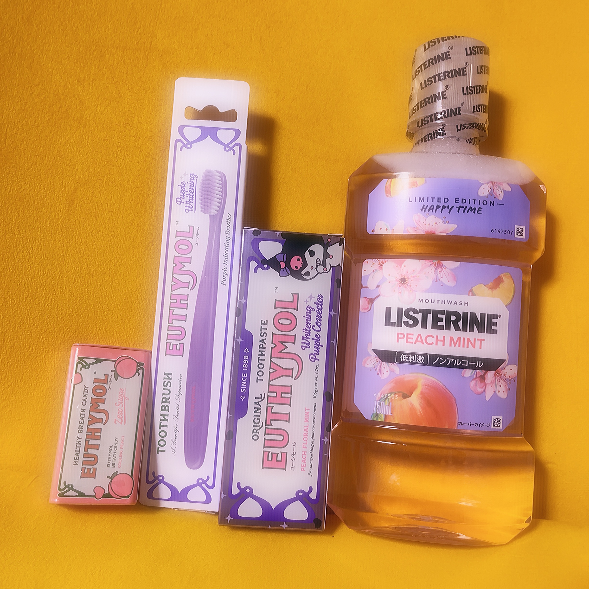 リステリン　リミテッドエディション　ピーチミント/リステリン/マウスウォッシュ・スプレーを使ったクチコミ（1枚目）