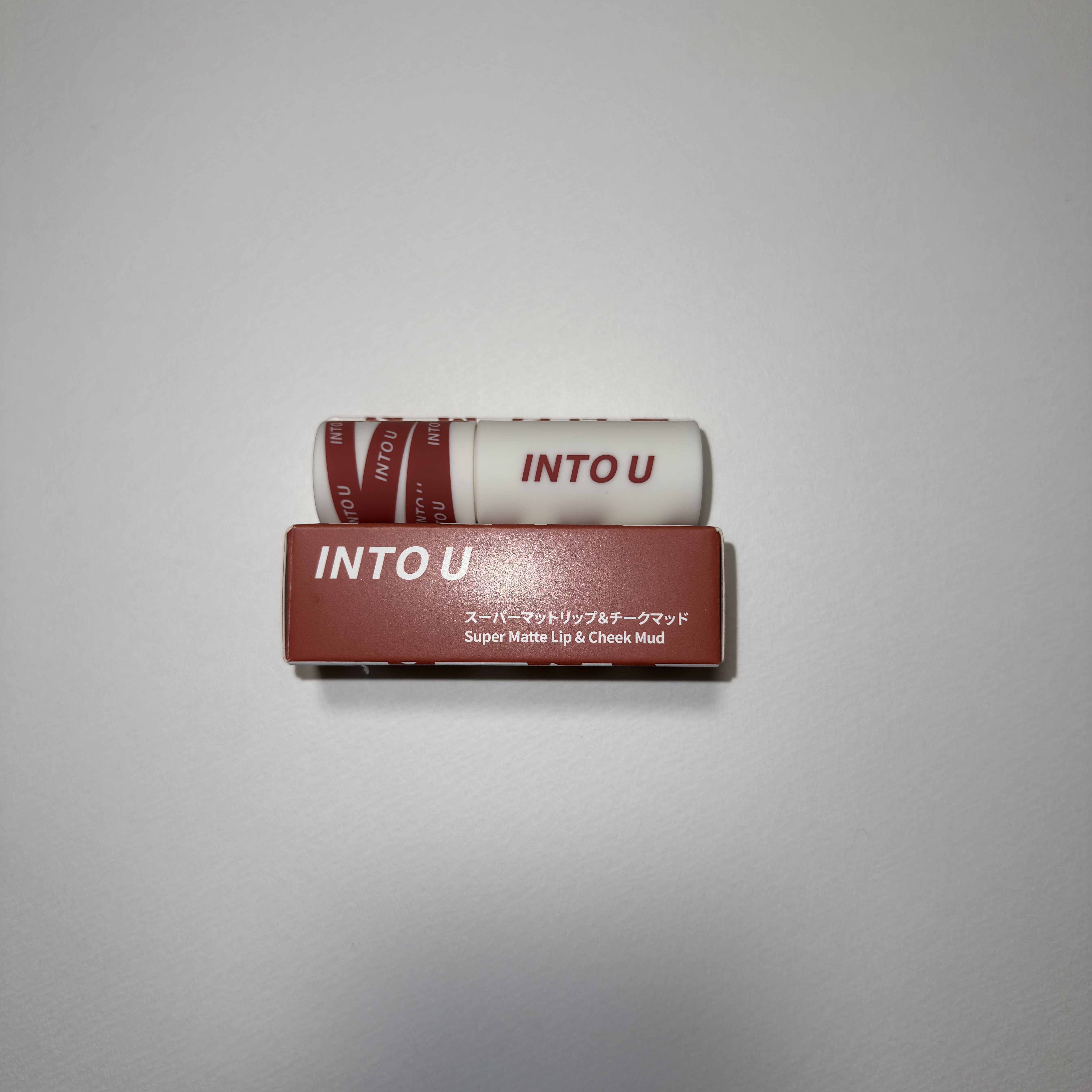 スーパーマットリップ＆チークマッド EM08 インフルエンサーモカ/INTO U/口紅を使ったクチコミ（1枚目）