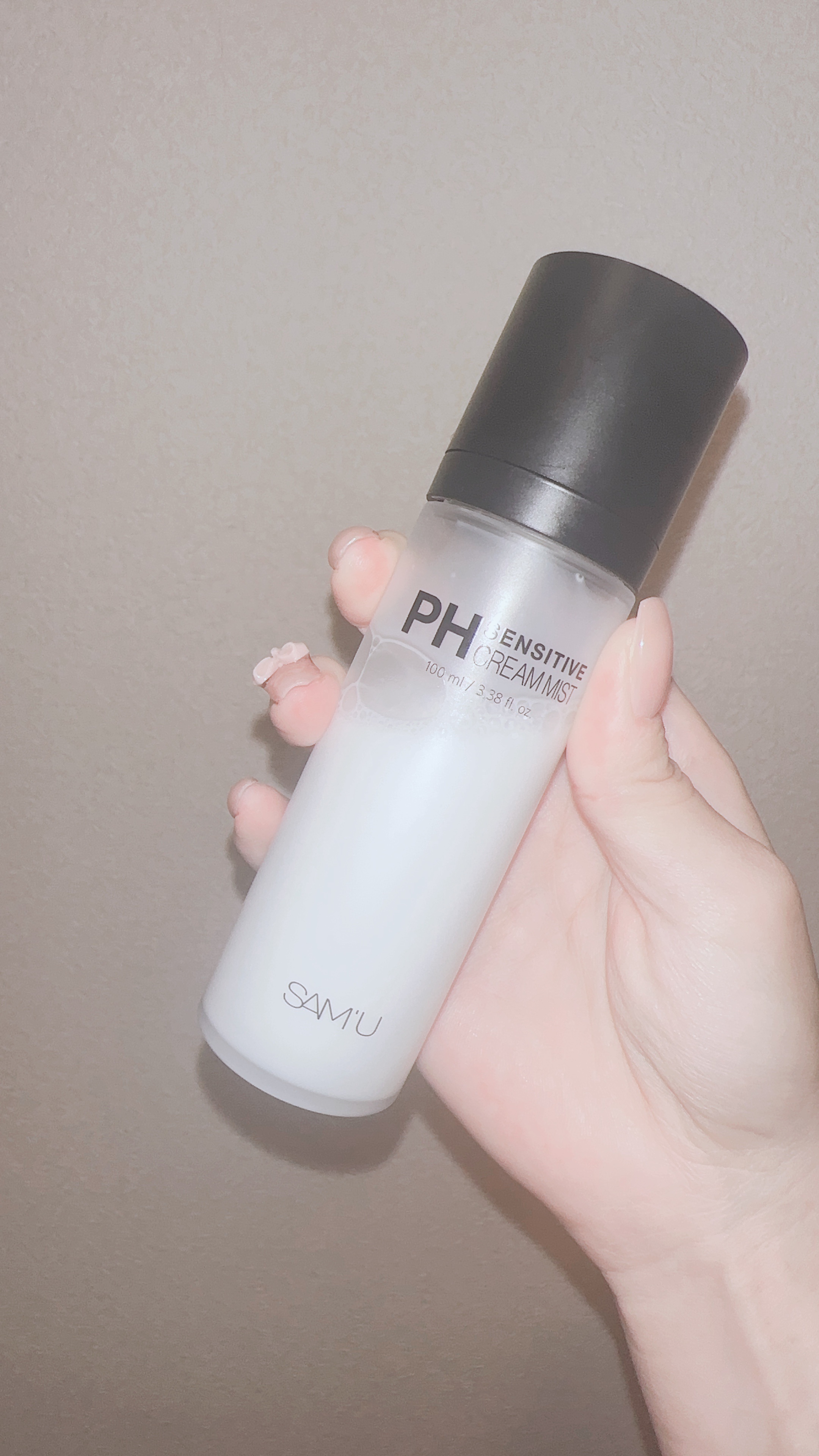 PHセンシティブクリームミスト/SAM'U/ミスト状化粧水を使ったクチコミ（1枚目）