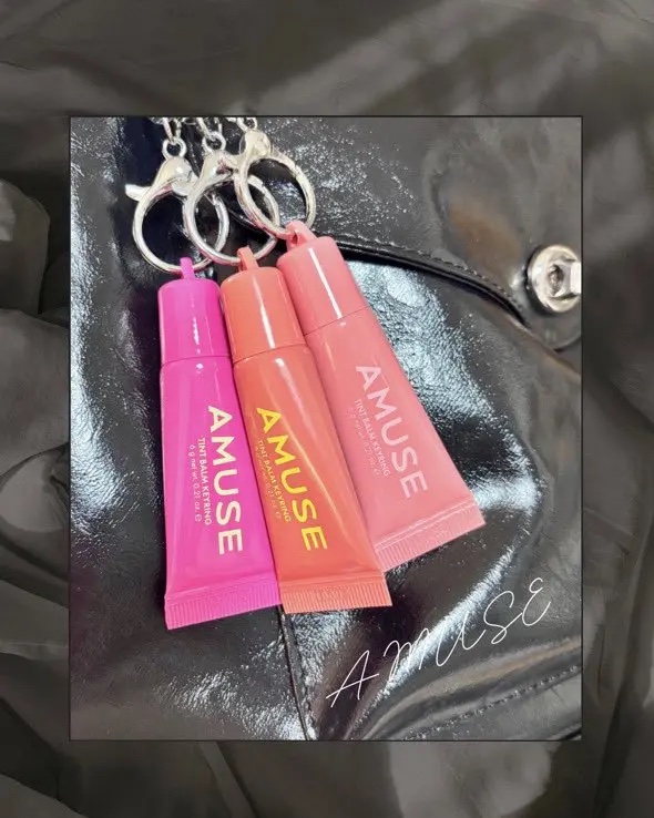 ケア/ティントバームキーリング/AMUSE/リップグロスを使ったクチコミ（2枚目）