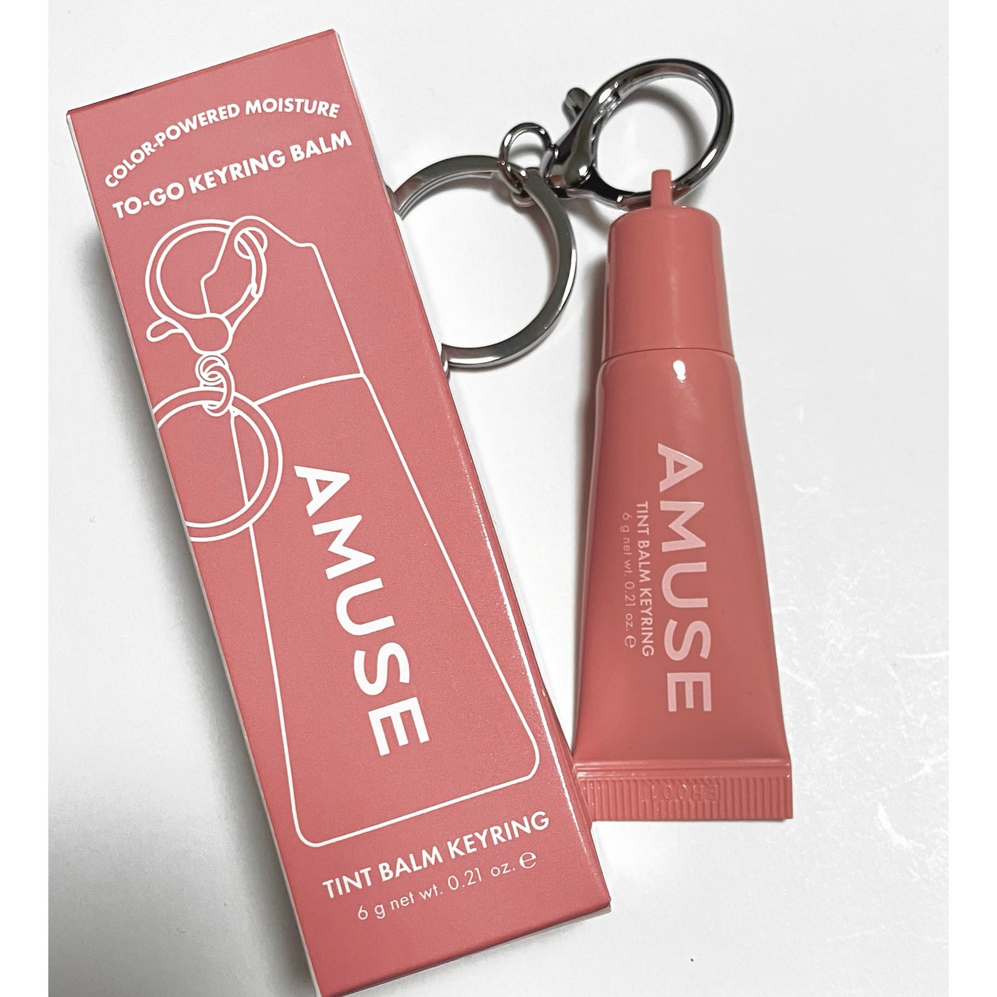 ケア/ティントバームキーリング/AMUSE/リップグロスを使ったクチコミ(1枚目)