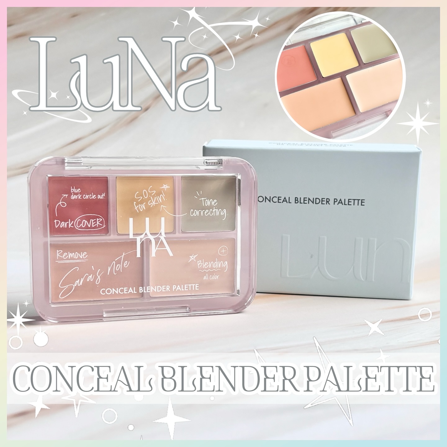 
❏ LUNA
❏ コンシールブレンダーパレット
❏ 05トーンリセットカバー
‾‾‾‾‾‾‾‾‾‾‾‾‾‾‾‾‾‾‾‾‾‾‾‾‾‾‾‾‾‾‾‾‾‾‾‾‾‾‾
☑︎ 左上 ▶︎レッドオレンジ … 青クマカバー
☑︎ 上真ん中 ▶︎ソフトレモ