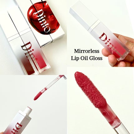 ミラーレスリップオイルグロス/Dinto/リップグロスを使ったクチコミ(2枚目)