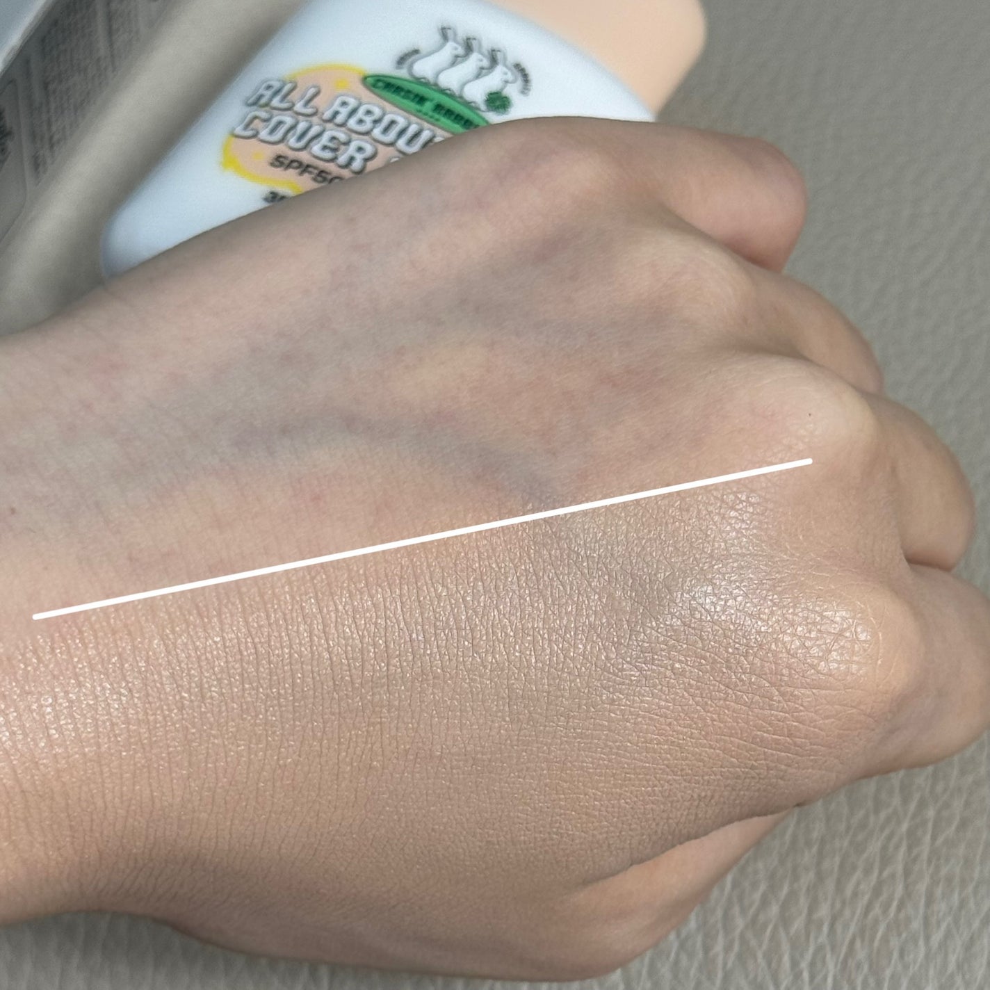 オールアバウトグロウカバークリーム/CHASIN'RABBITS/日焼け止めクリームを使ったクチコミ(3枚目)