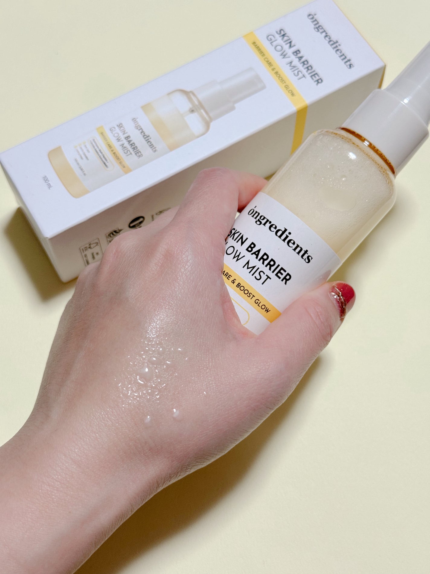 オングリディエンツ スキンバリアグローミスト/Ongredients/ミスト状化粧水を使ったクチコミ(3枚目)