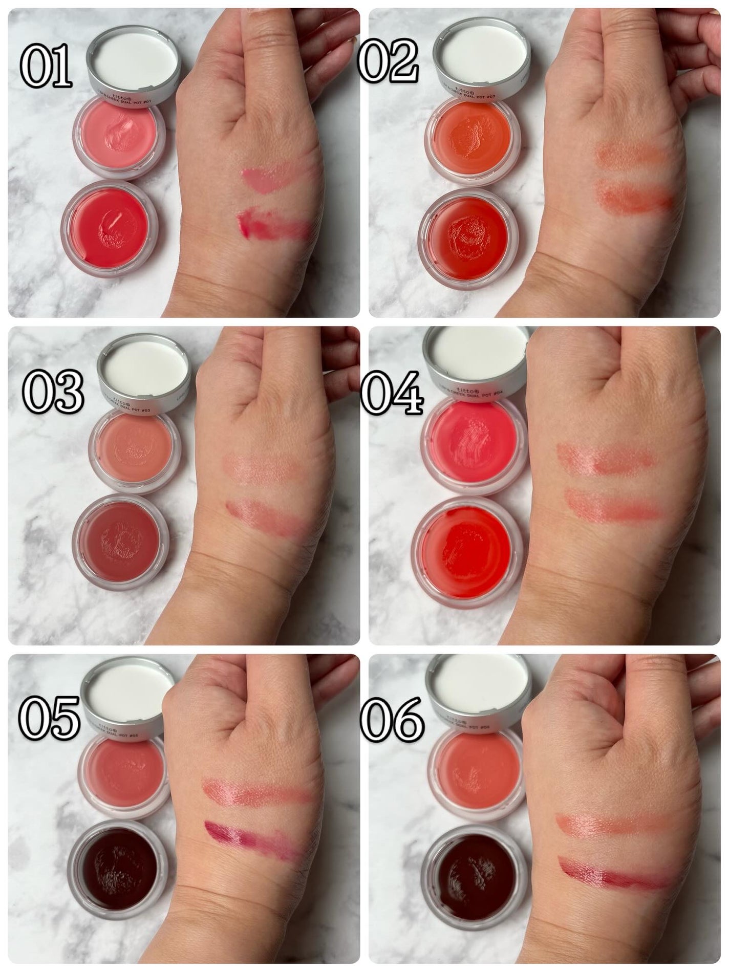 リップアンドチークデュアルポット/titto/口紅を使ったクチコミ(2枚目)