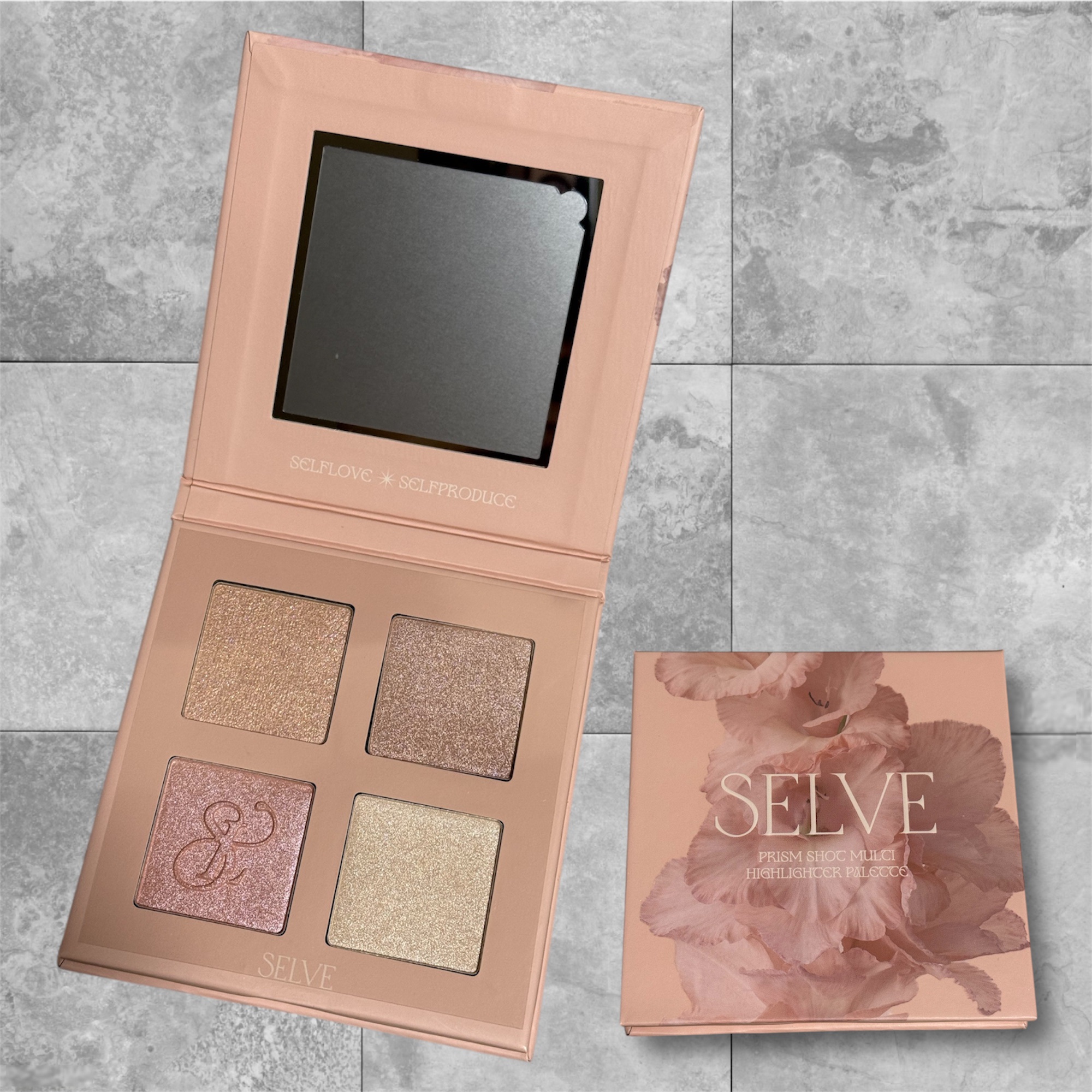 プリズムショットマルチハイライトパレット/SELVE/パウダーハイライトを使ったクチコミ（1枚目）
